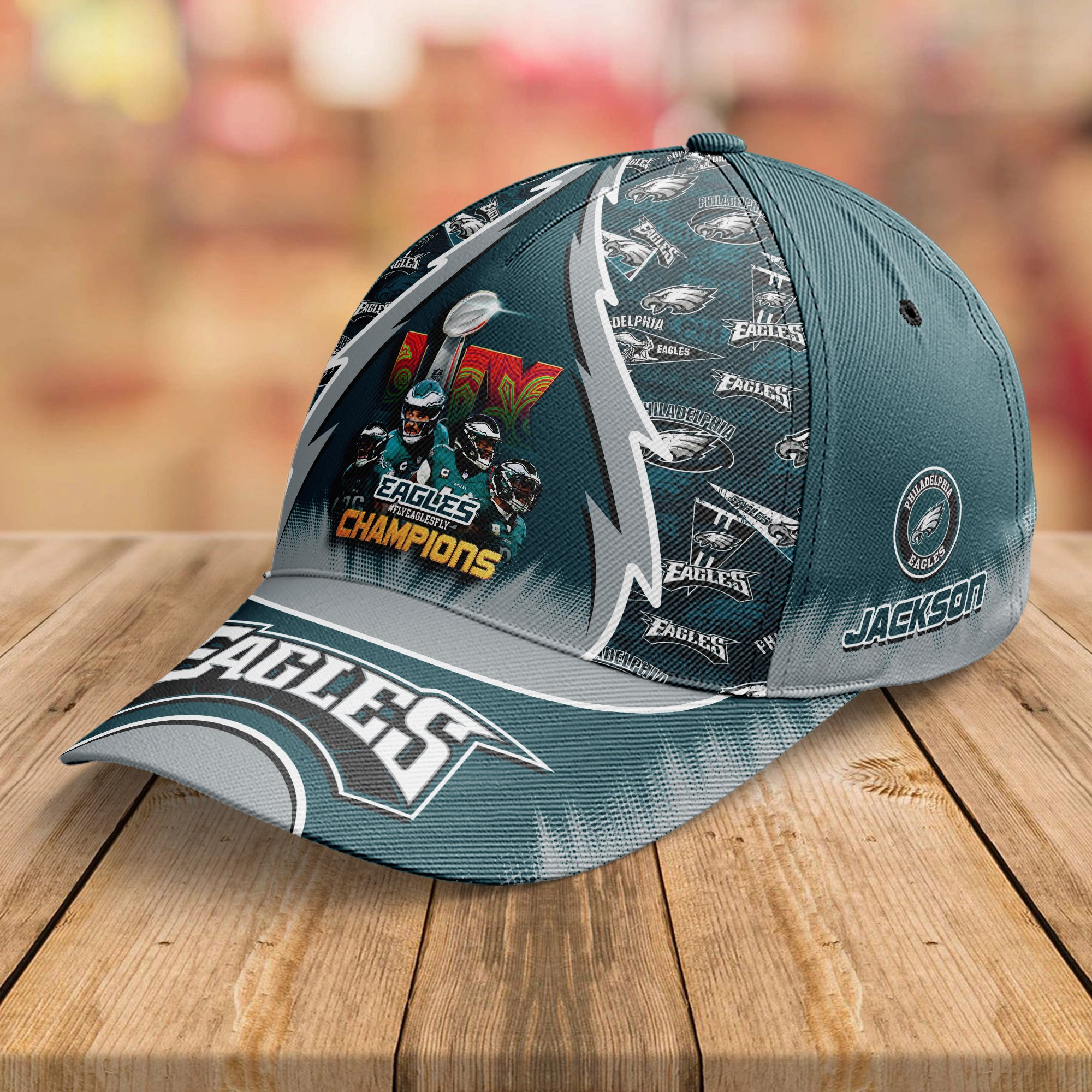 Alternative view of Philadelphia Eagles Team Champions Super Bowl  2025 Cap Personalized Your Name, Sport Cap For Fan, Fan Gifts ETHY-0206720
