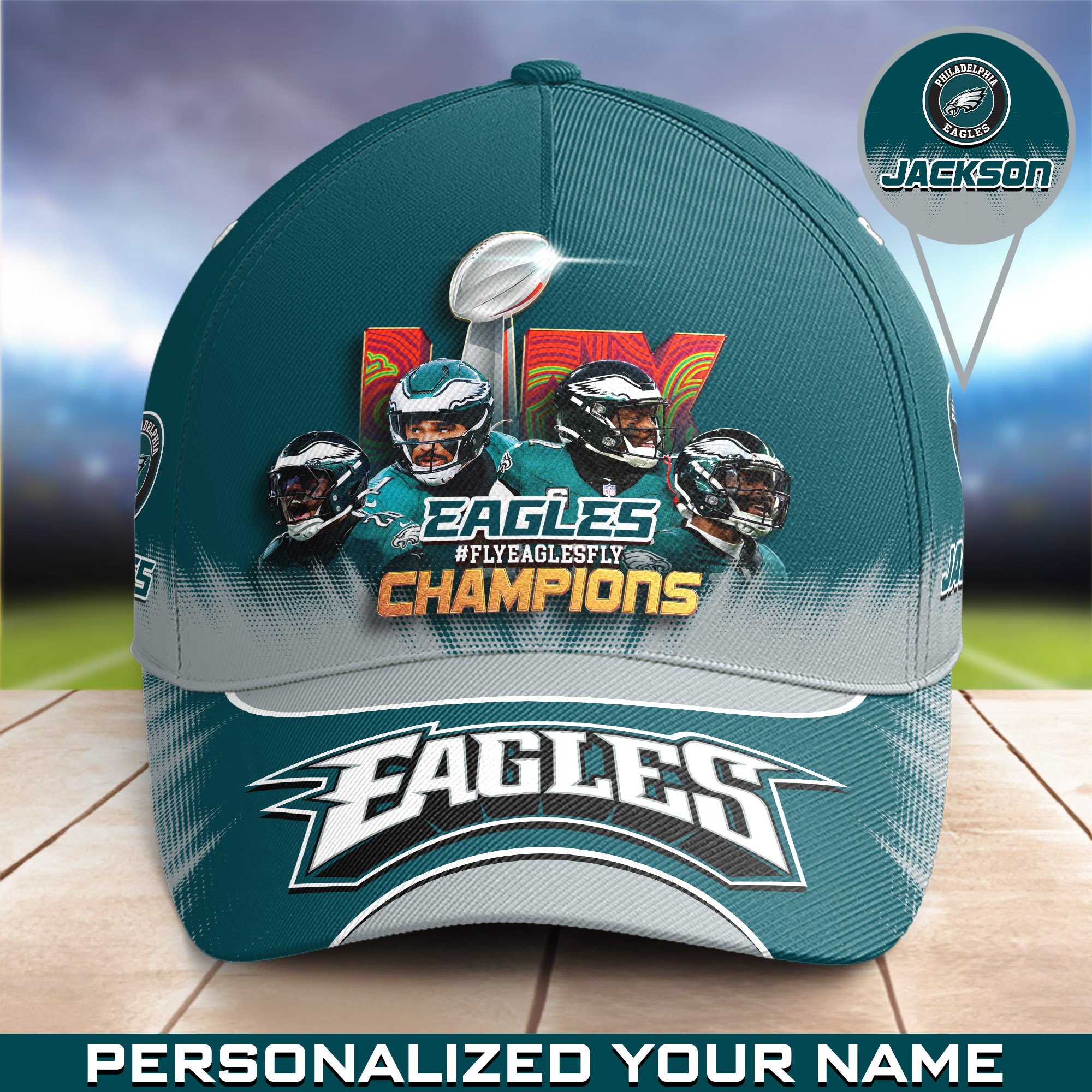 Philadelphia Eagles Team Champions Super Bowl  2025 Cap Personalized Your Name, Sport Cap For Fan, Sport Gifts ETHY-0206720