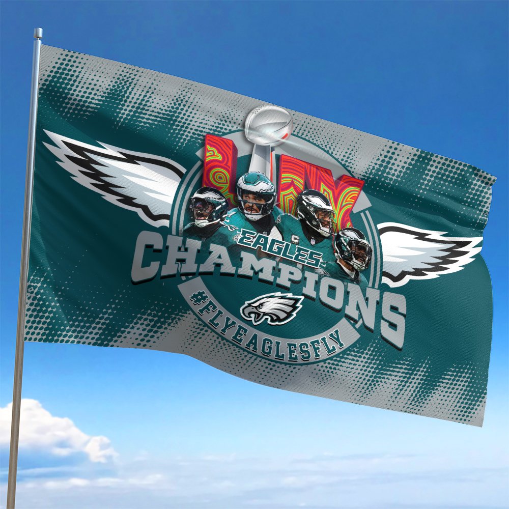 Alternative view of Philadelphia Eagles Champions Super Bowl  2025 3X5ft And 4X6ft Flag , Sport Flag For Fan , Sport Home Decorations ETHY-0206722