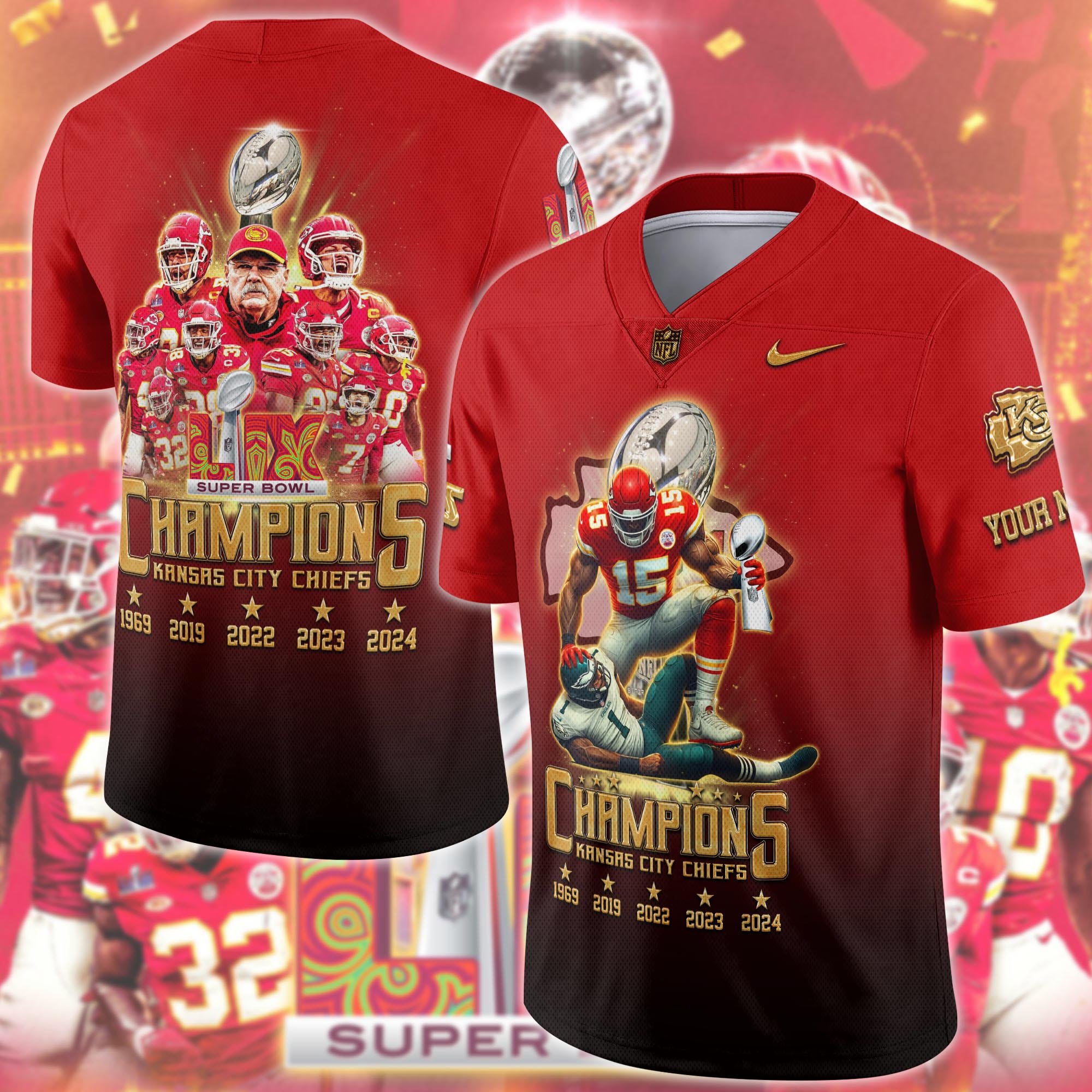  Kansas City Chiefs Football Jersey Custom Name, Football Jerseys, Football Lovers Gifts ETRG-0122621