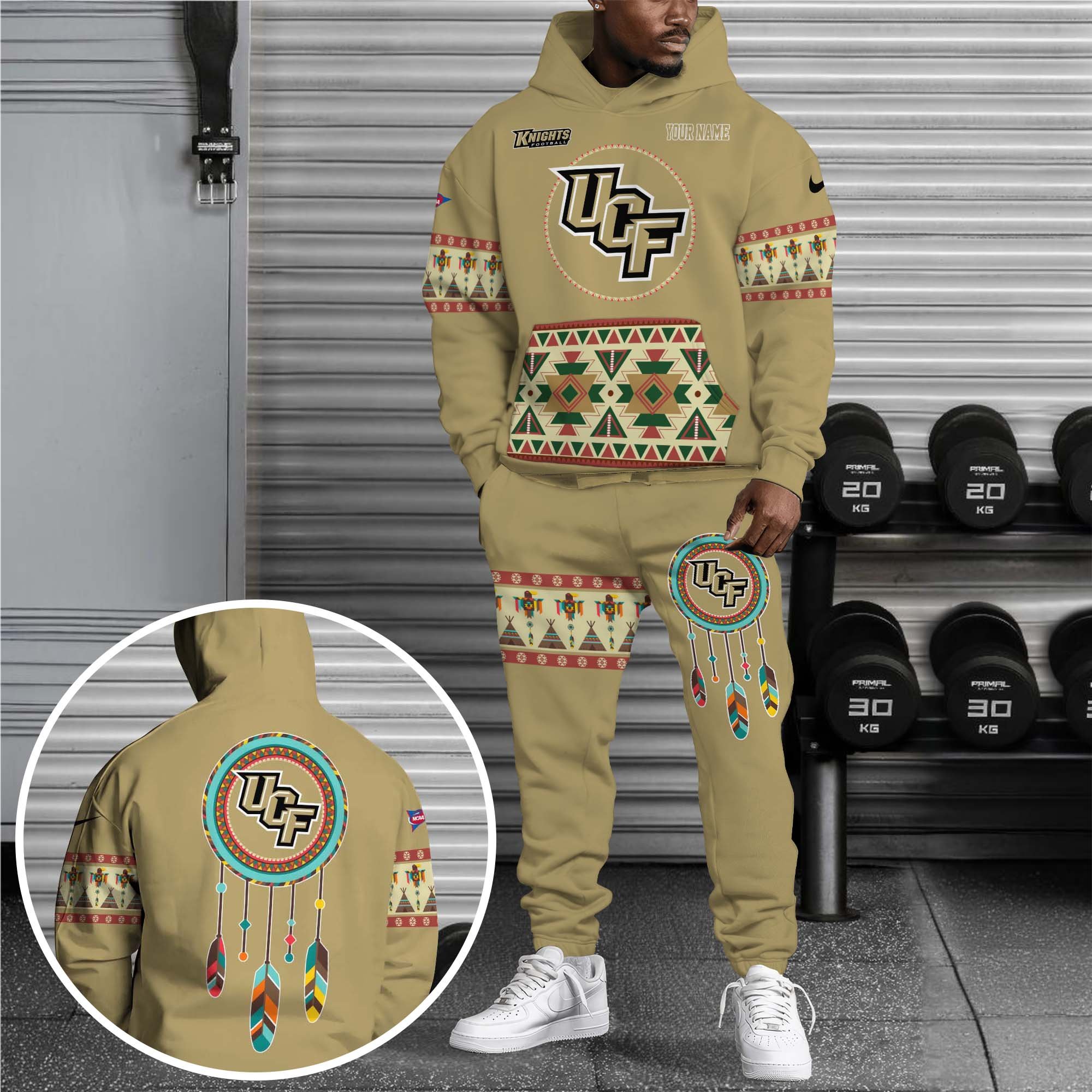 UCF Knights Hoodie Sweatpants Set Custom Your name, Sport Hoodie Sweatpants Set, Sport Gifts For Fan EHIVM-0118550