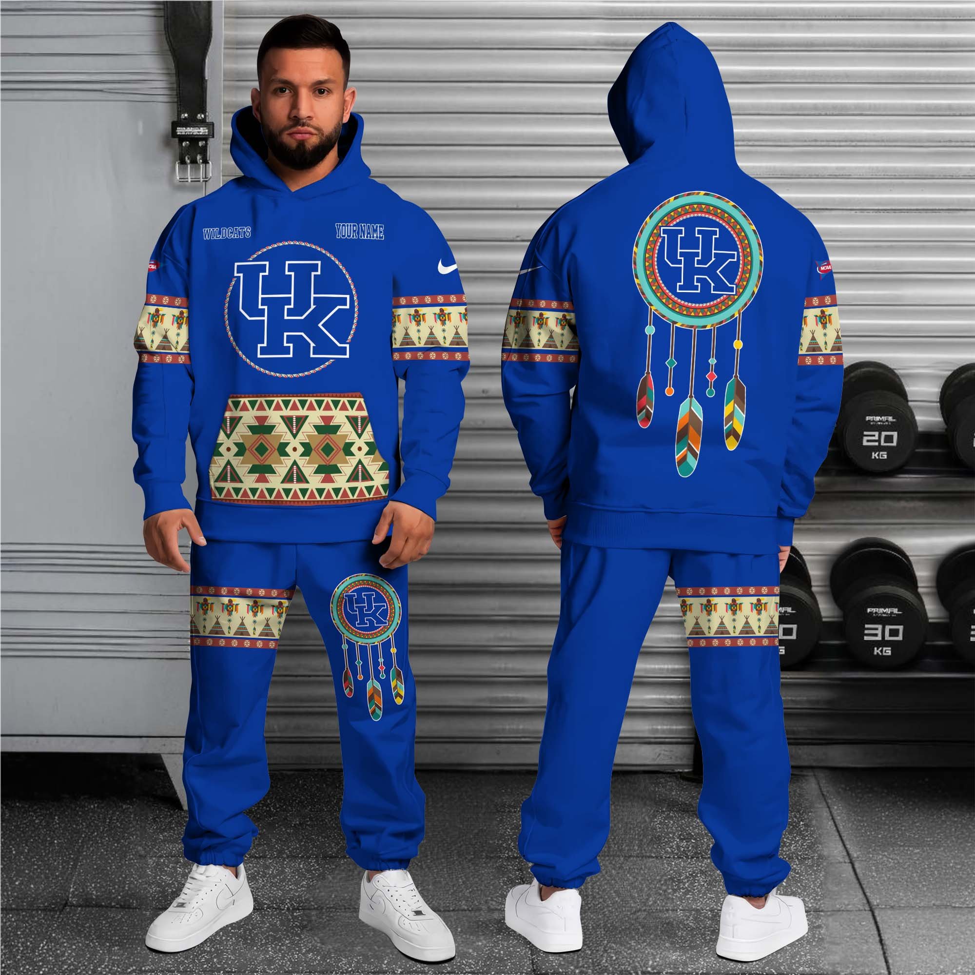 Alternative view of Kentucky Wildcats Hoodie Sweatpants Set Custom Your name, Sport Hoodie Sweatpants Set, Sport Gifts For Fan EHIVM-0118550