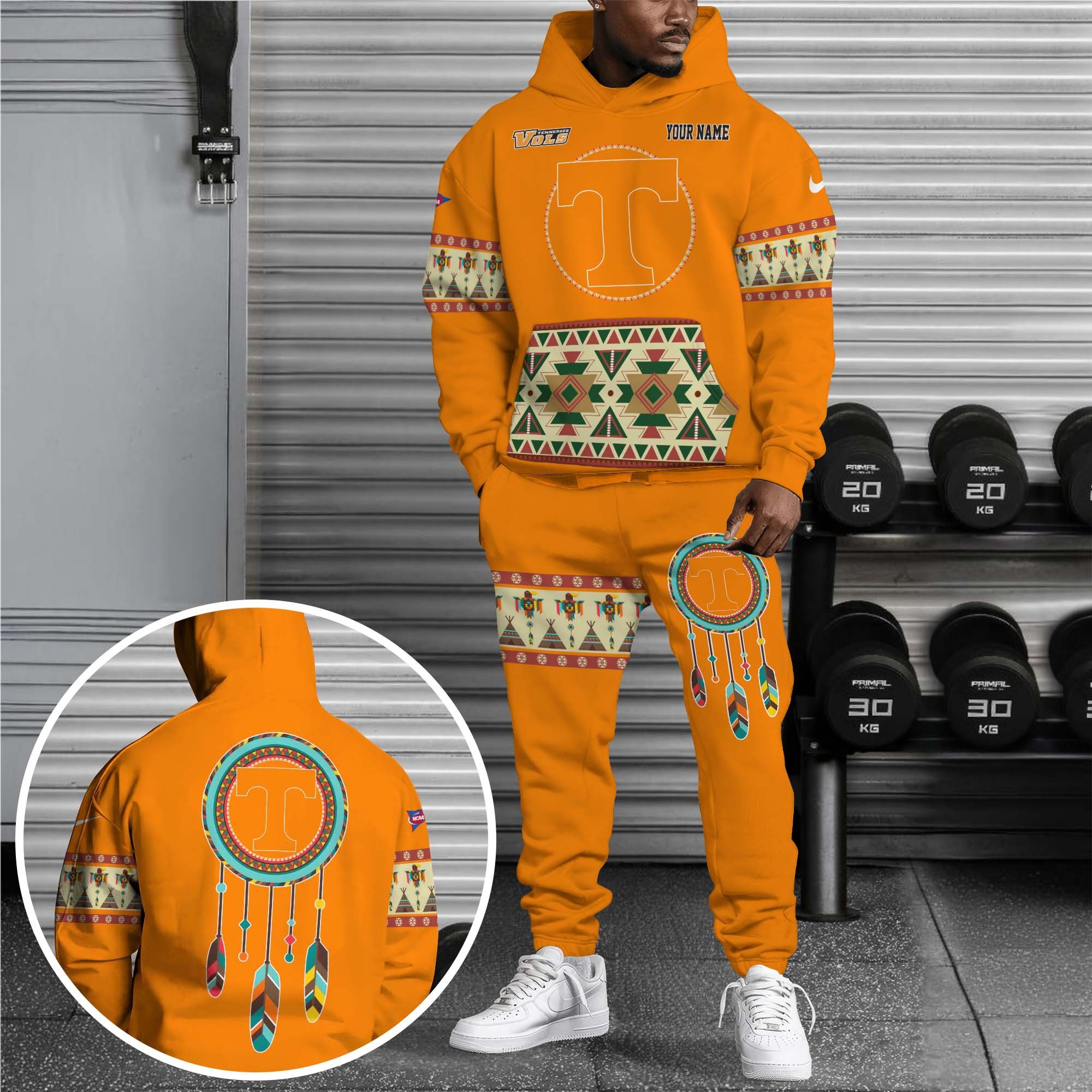 Tennessee Volunteers Hoodie Sweatpants Set Custom Your name, Sport Hoodie Sweatpants Set, Sport Gifts For Fan EHIVM-0118550