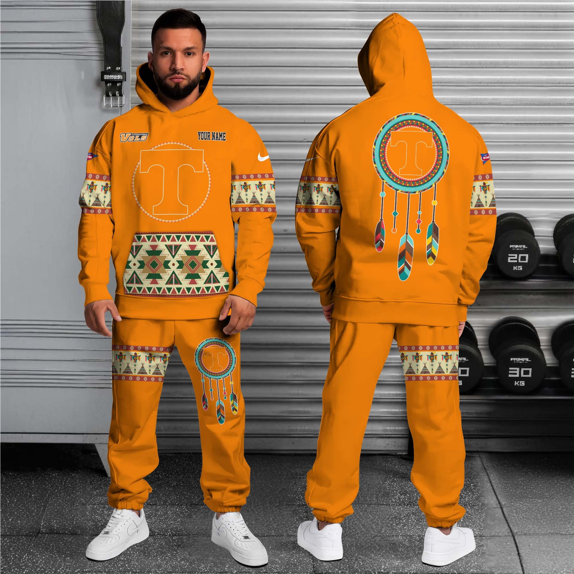 Alternative view of Tennessee Volunteers Hoodie Sweatpants Set Custom Your name, Sport Hoodie Sweatpants Set, Sport Gifts For Fan EHIVM-0118550