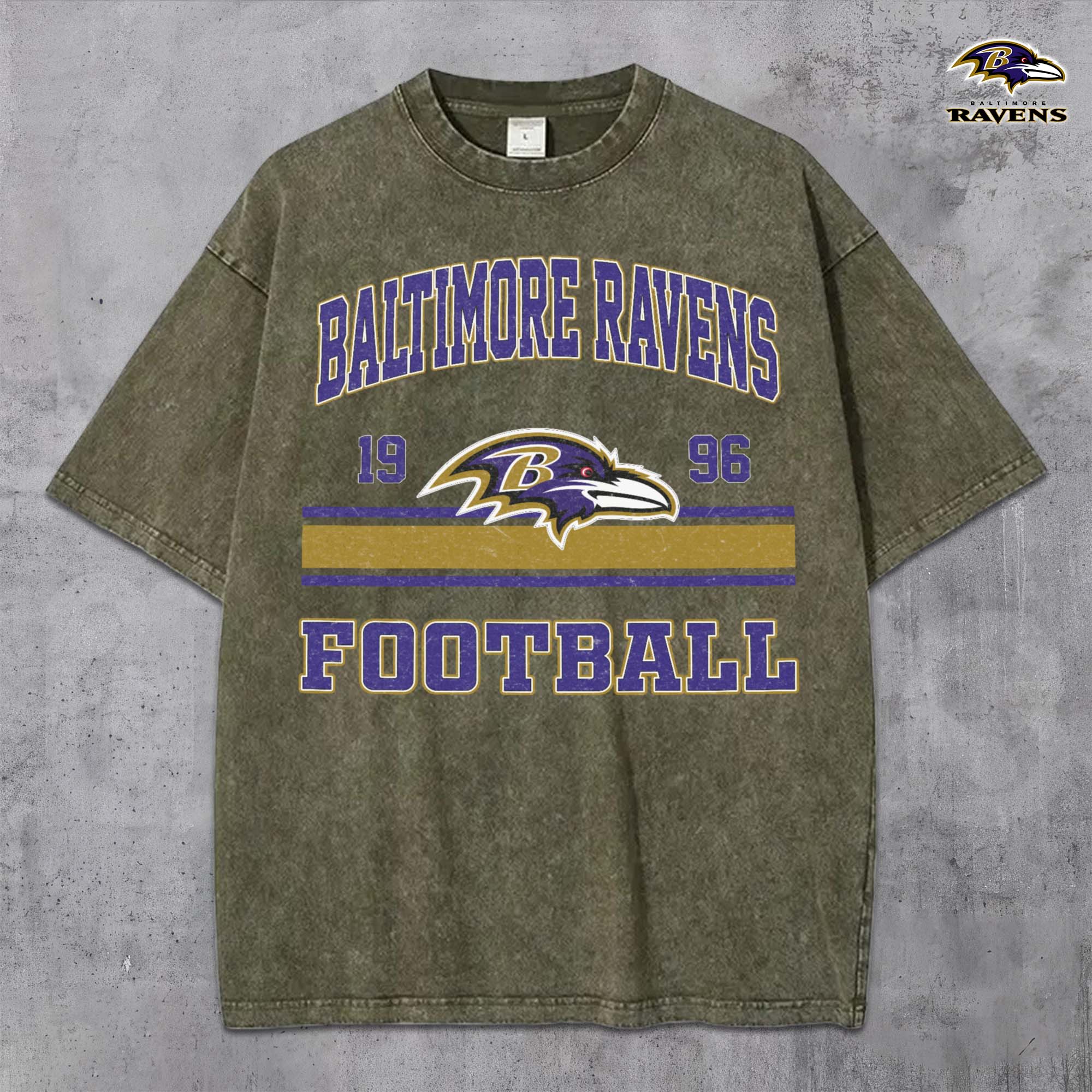 Alternative view of Baltimore Ravens Vintage T-Shirt, Sport Shirts For Fan, Gifts For Football Lovers EHIVM-0204679