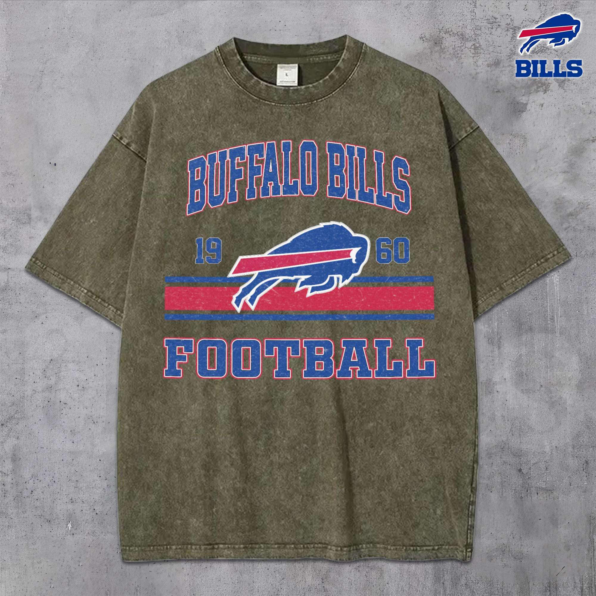 Alternative view of Buffalo Bills Vintage T-Shirt, Sport Shirts For Fan, Gifts For Football Lovers EHIVM-0204679