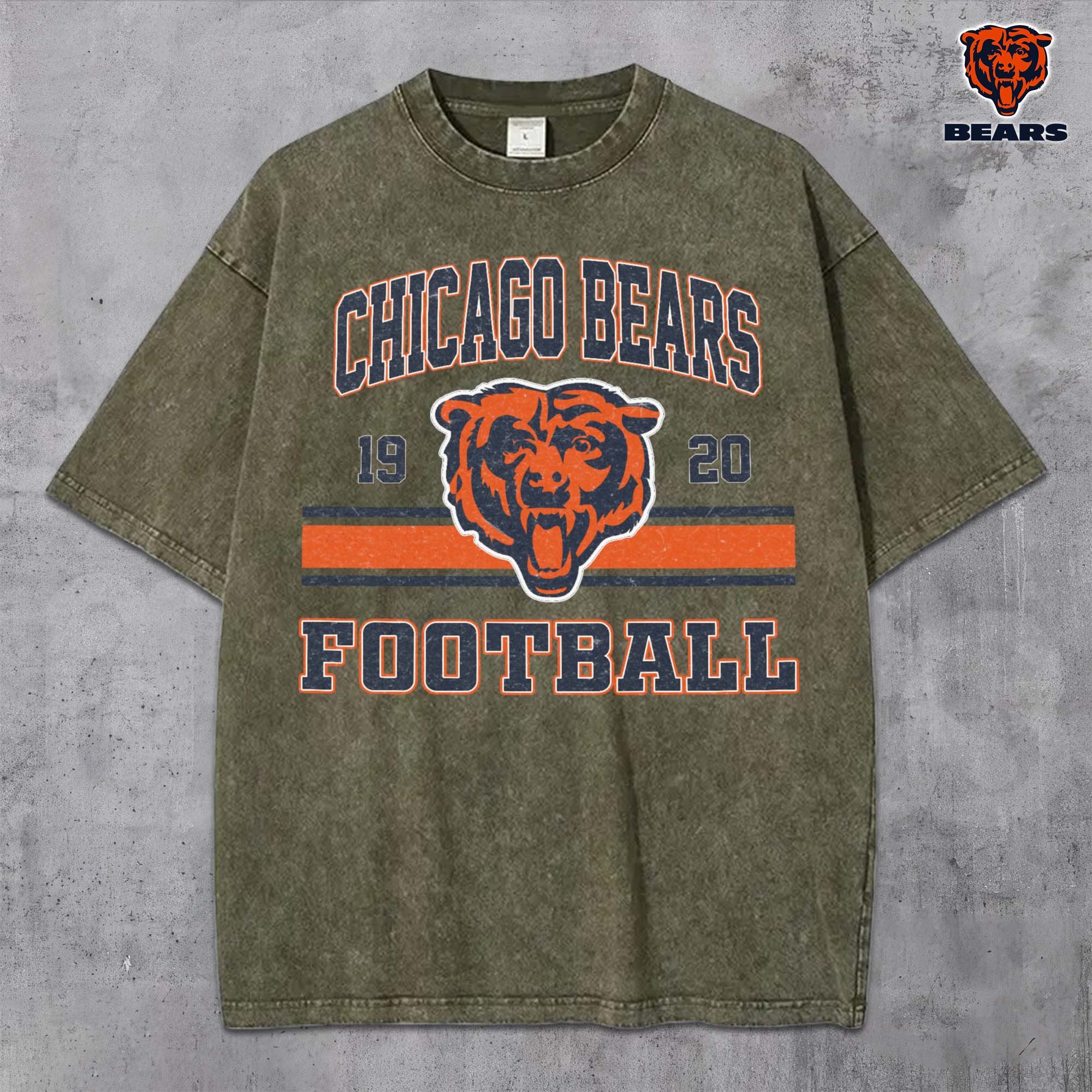 Alternative view of Chicago Bears Vintage T-Shirt, Sport Shirts For Fan, Gifts For Football Lovers EHIVM-0204679