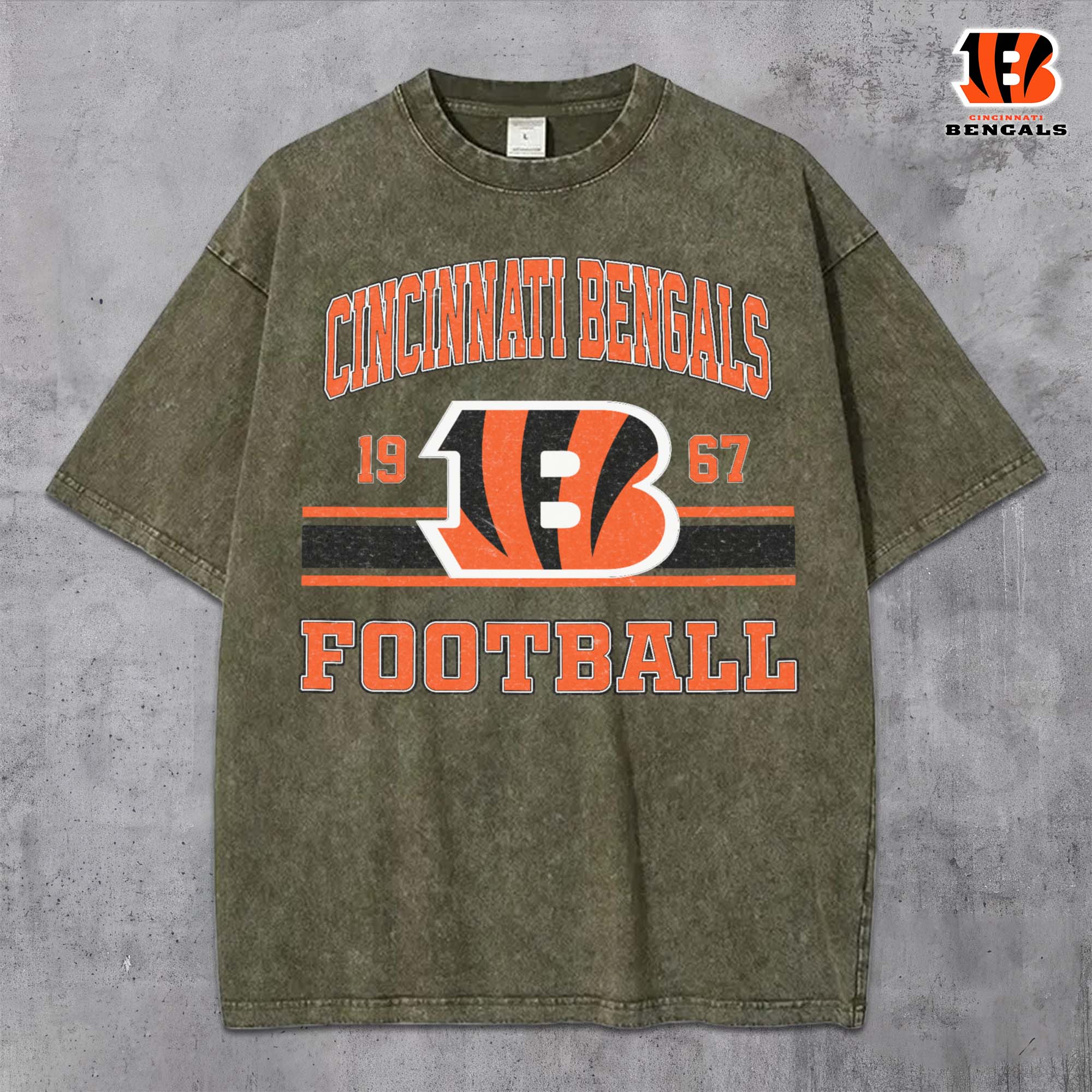 Alternative view of Cincinnati Bengals Vintage T-Shirt, Sport Shirts For Fan, Gifts For Football Lovers EHIVM-0204679