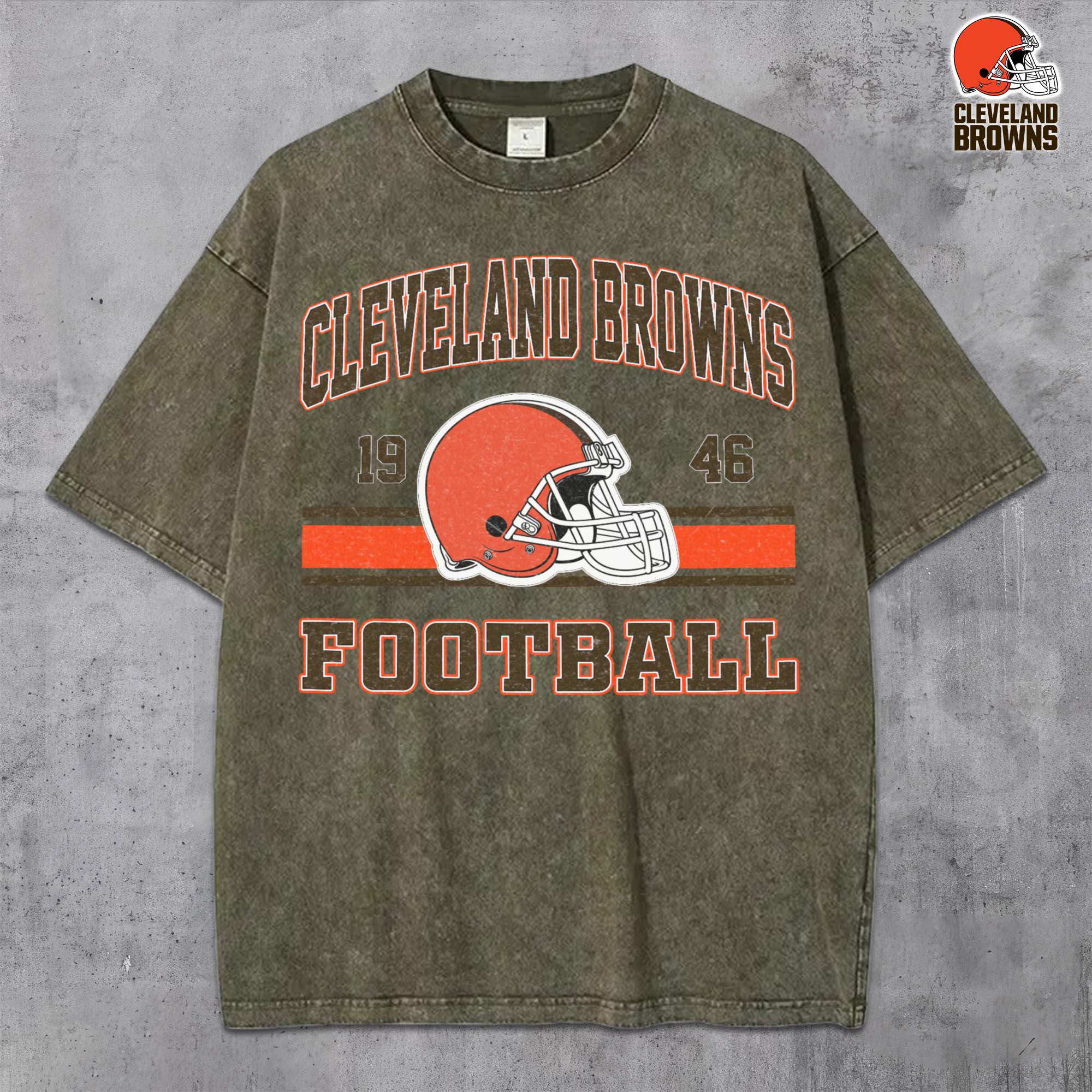 Alternative view of Cleveland Browns Vintage T-Shirt, Sport Shirts For Fan, Gifts For Football Lovers EHIVM-0204679