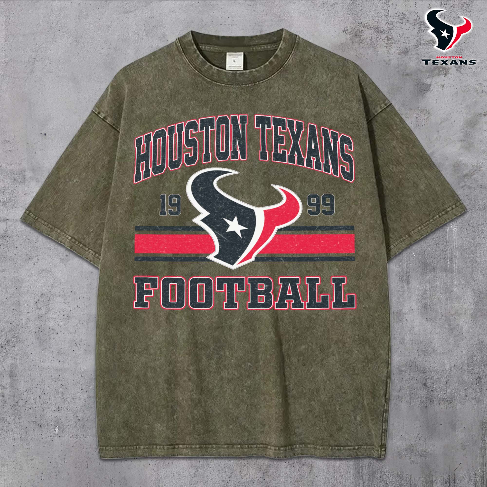 Alternative view of Houston Texans Vintage T-Shirt, Sport Shirts For Fan, Gifts For Football Lovers EHIVM-0204679