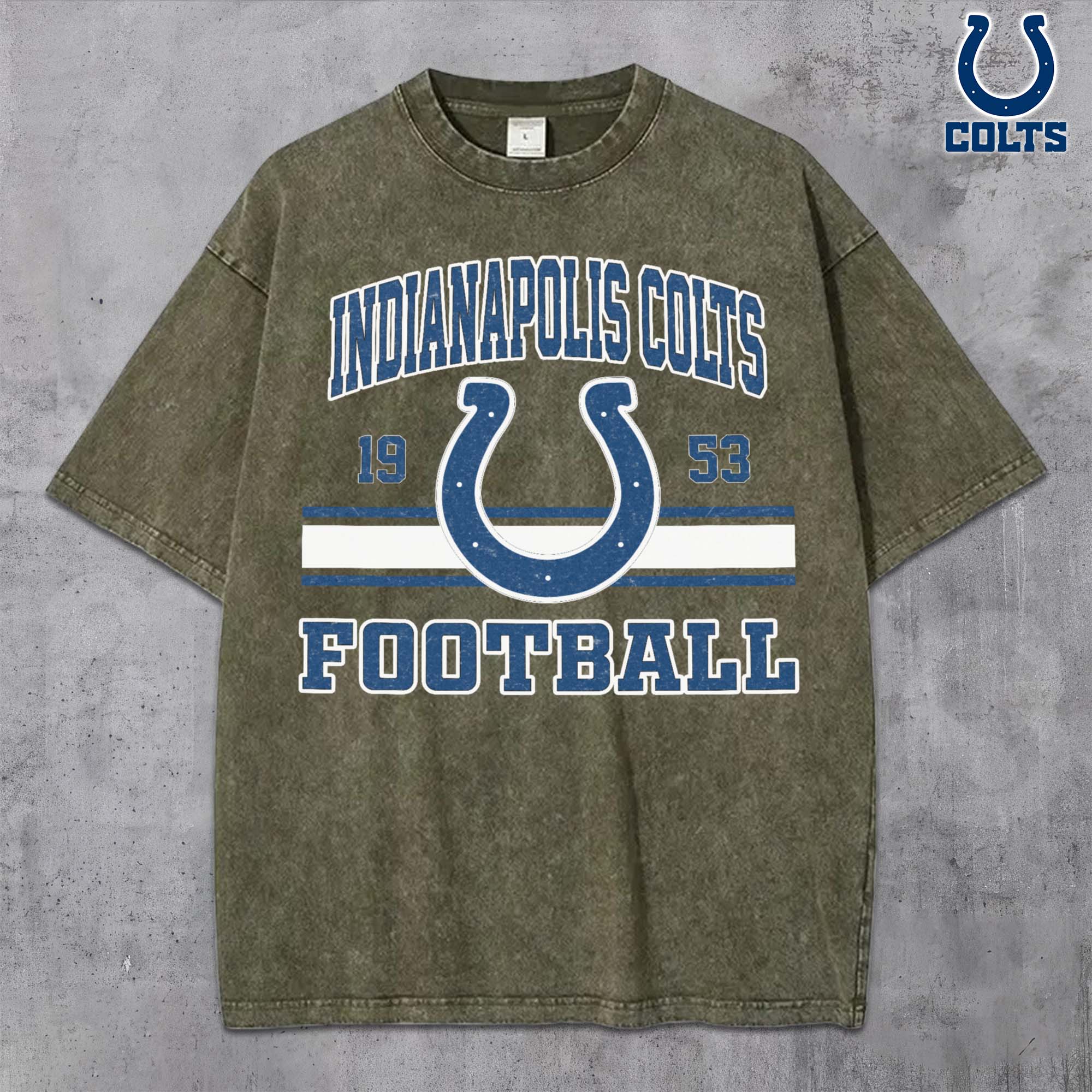 Alternative view of Indianapolis Colts Vintage T-Shirt, Sport Shirts For Fan, Gifts For Football Lovers EHIVM-0204679