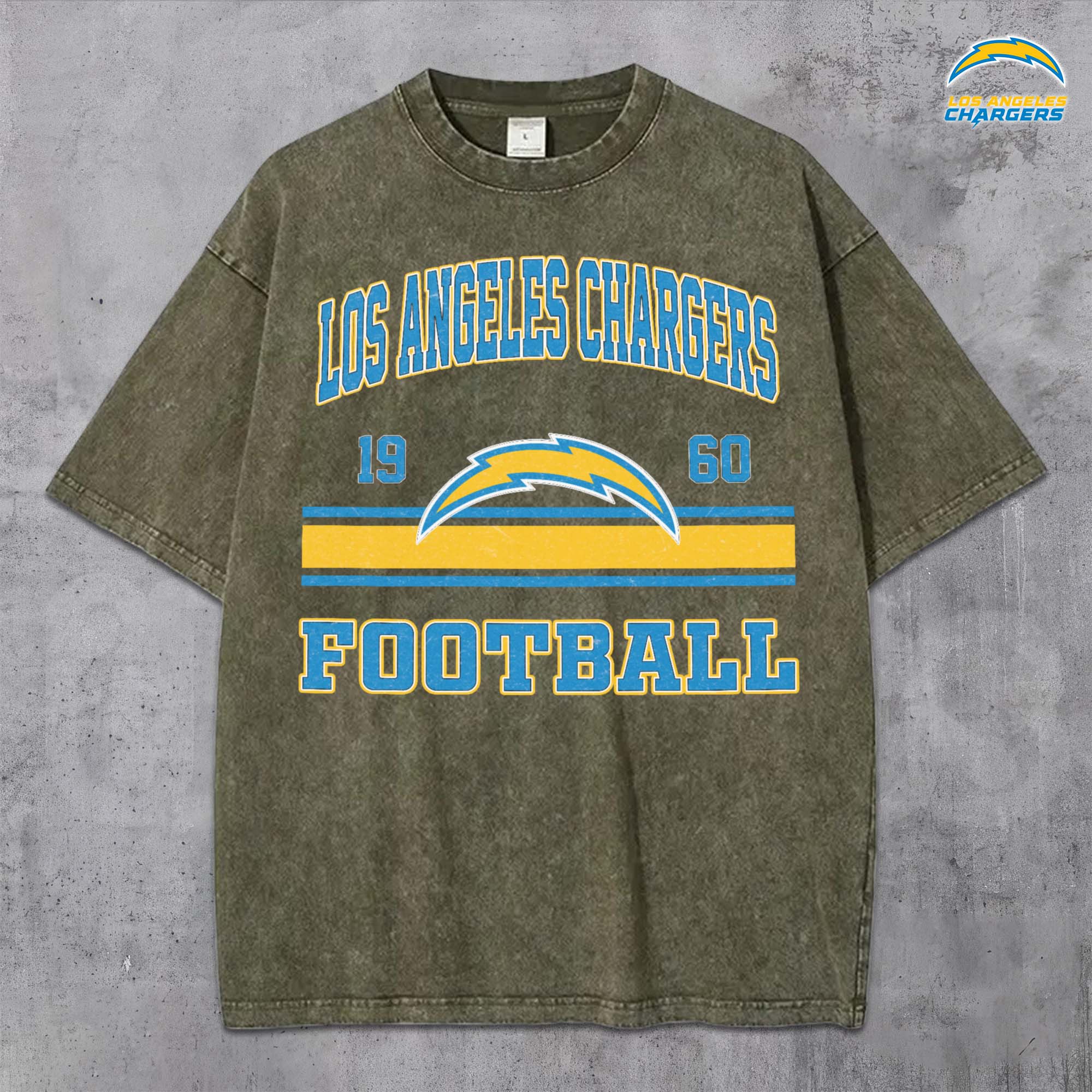 Alternative view of Los Angeles Chargers Vintage T-Shirt, Sport Shirts For Fan, Gifts For Football Lovers EHIVM-0204679