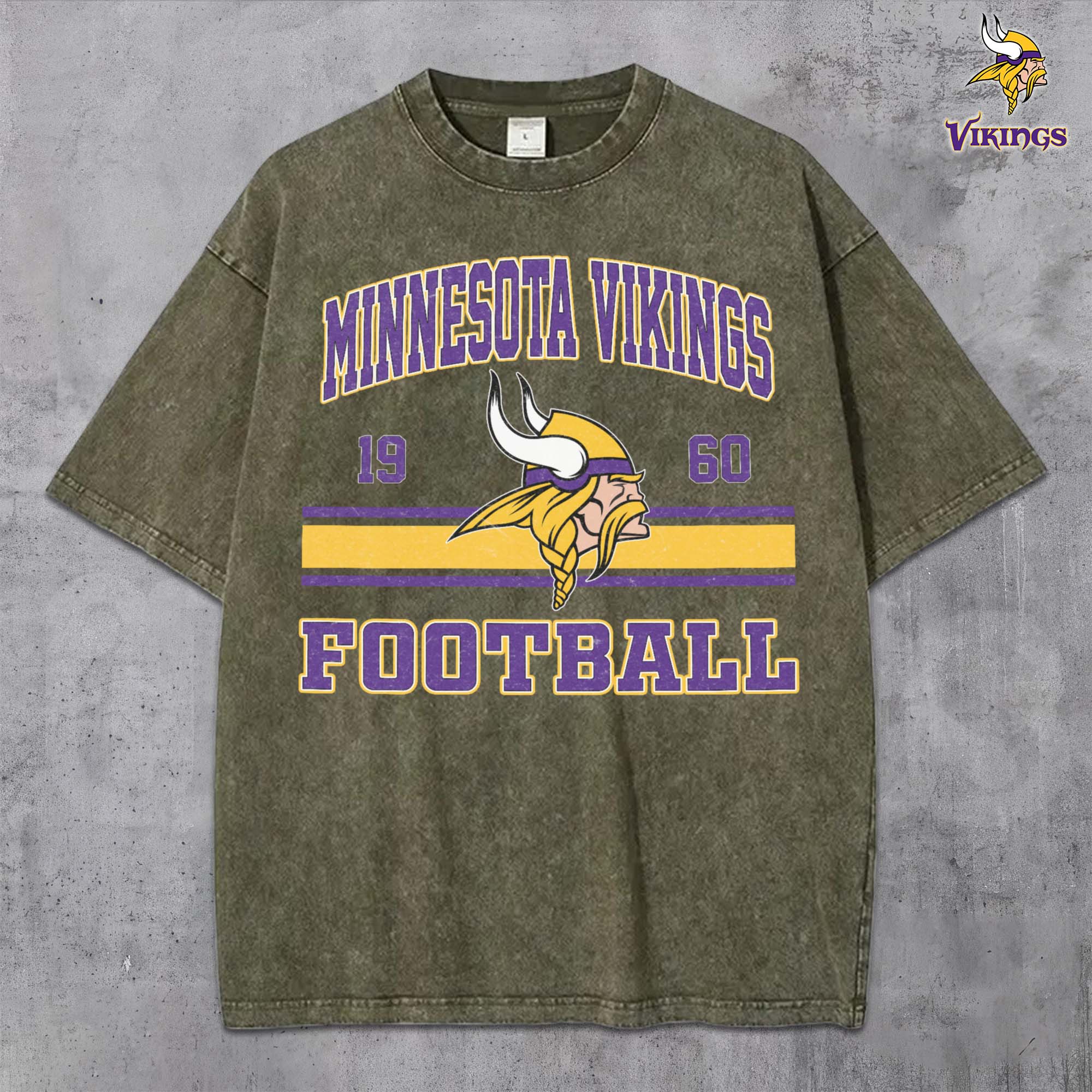 Alternative view of Minnesota Vikings Vintage T-Shirt, Sport Shirts For Fan, Gifts For Football Lovers EHIVM-0204679