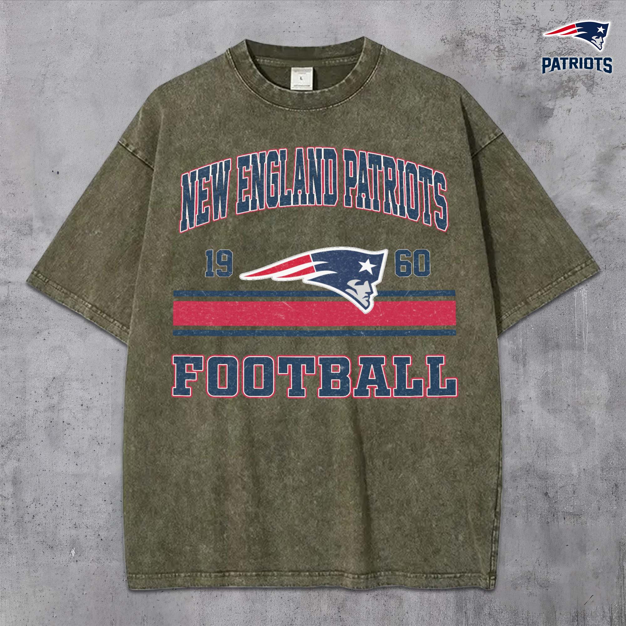 Alternative view of New England Patriots Vintage T-Shirt, Sport Shirts For Fan, Gifts For Football Lovers EHIVM-0204679