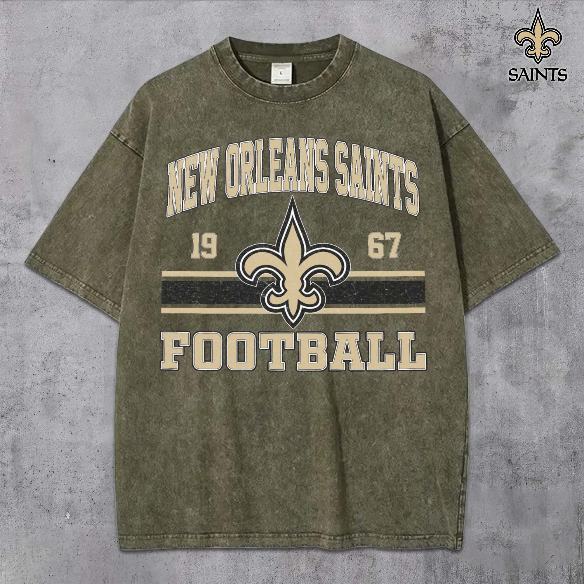 Alternative view of New Orleans Saints Vintage T-Shirt, Sport Shirts For Fan, Gifts For Football Lovers EHIVM-0204679