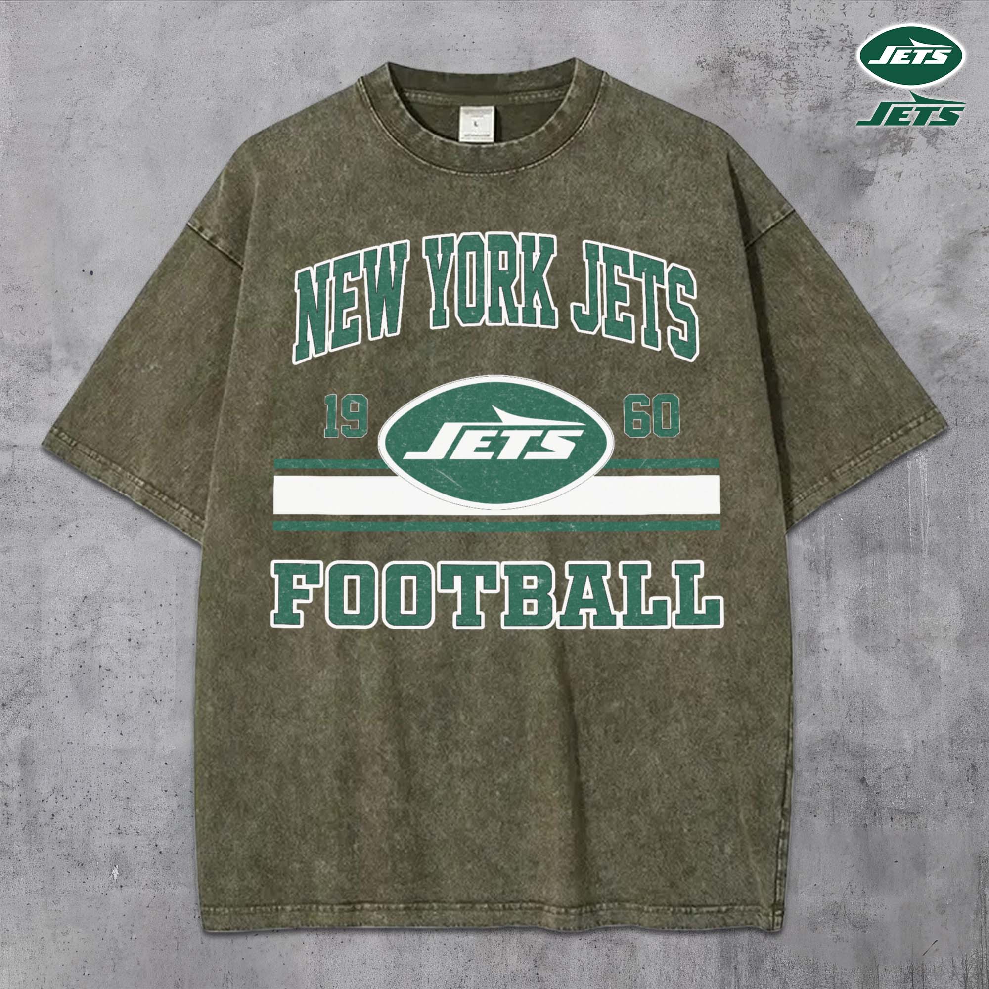 Alternative view of New York Jets Vintage T-Shirt, Sport Shirts For Fan, Gifts For Football Lovers EHIVM-0204679