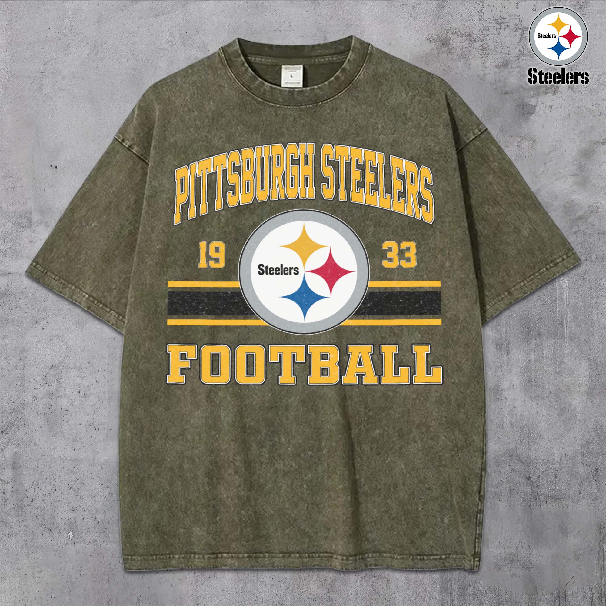 Alternative view of Pittsburgh Steelers Vintage T-Shirt, Sport Shirts For Fan, Gifts For Football Lovers EHIVM-0204679