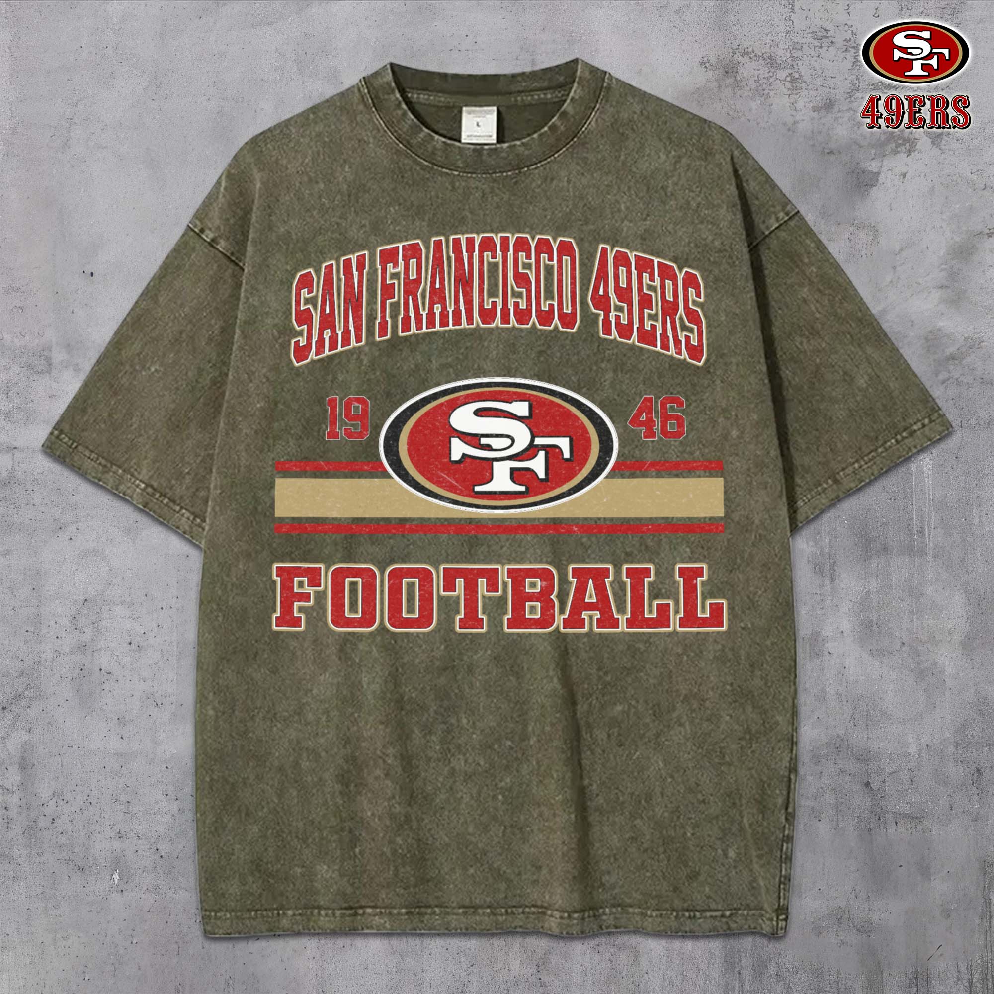 Alternative view of San Francisco 49ers Vintage T-Shirt, Sport Shirts For Fan, Gifts For Football Lovers EHIVM-0204679