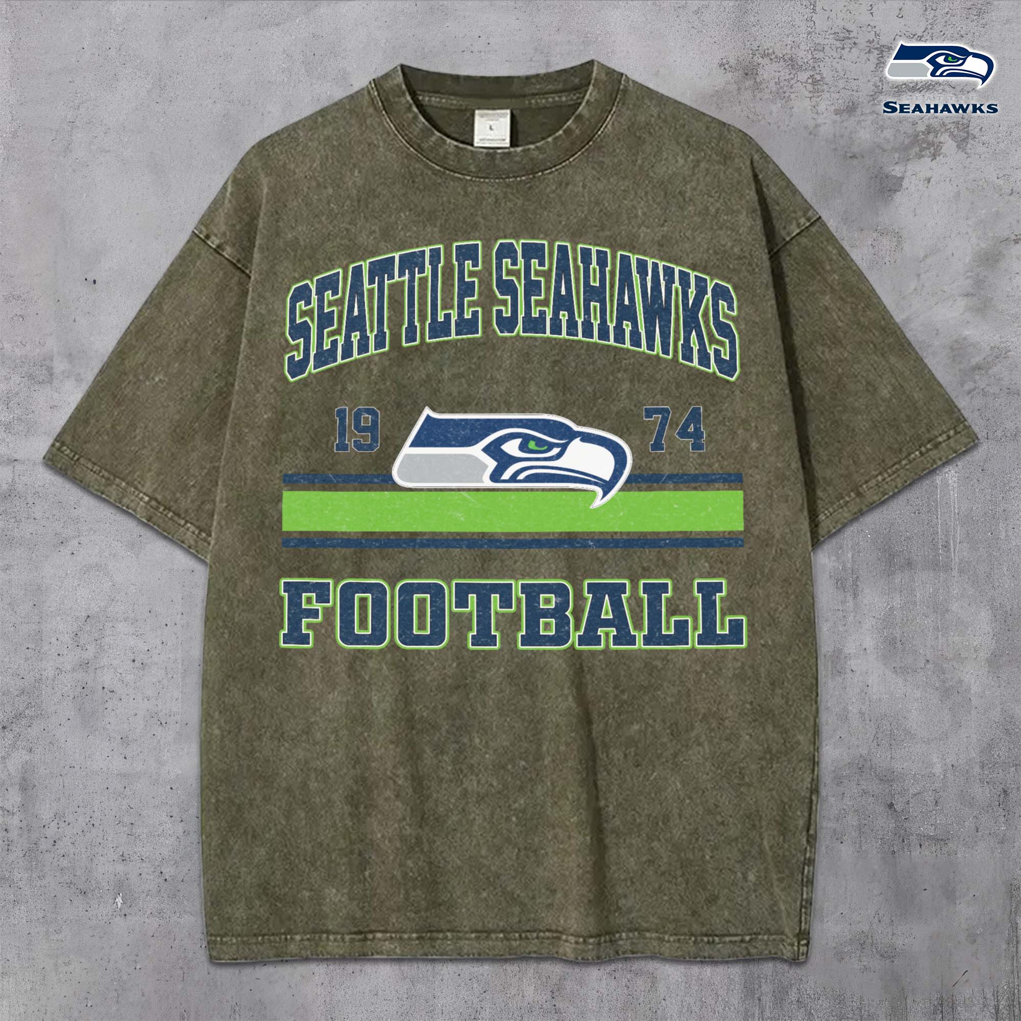 Alternative view of Seattle Seahawks Vintage T-Shirt, Sport Shirts For Fan, Gifts For Football Lovers EHIVM-0204679