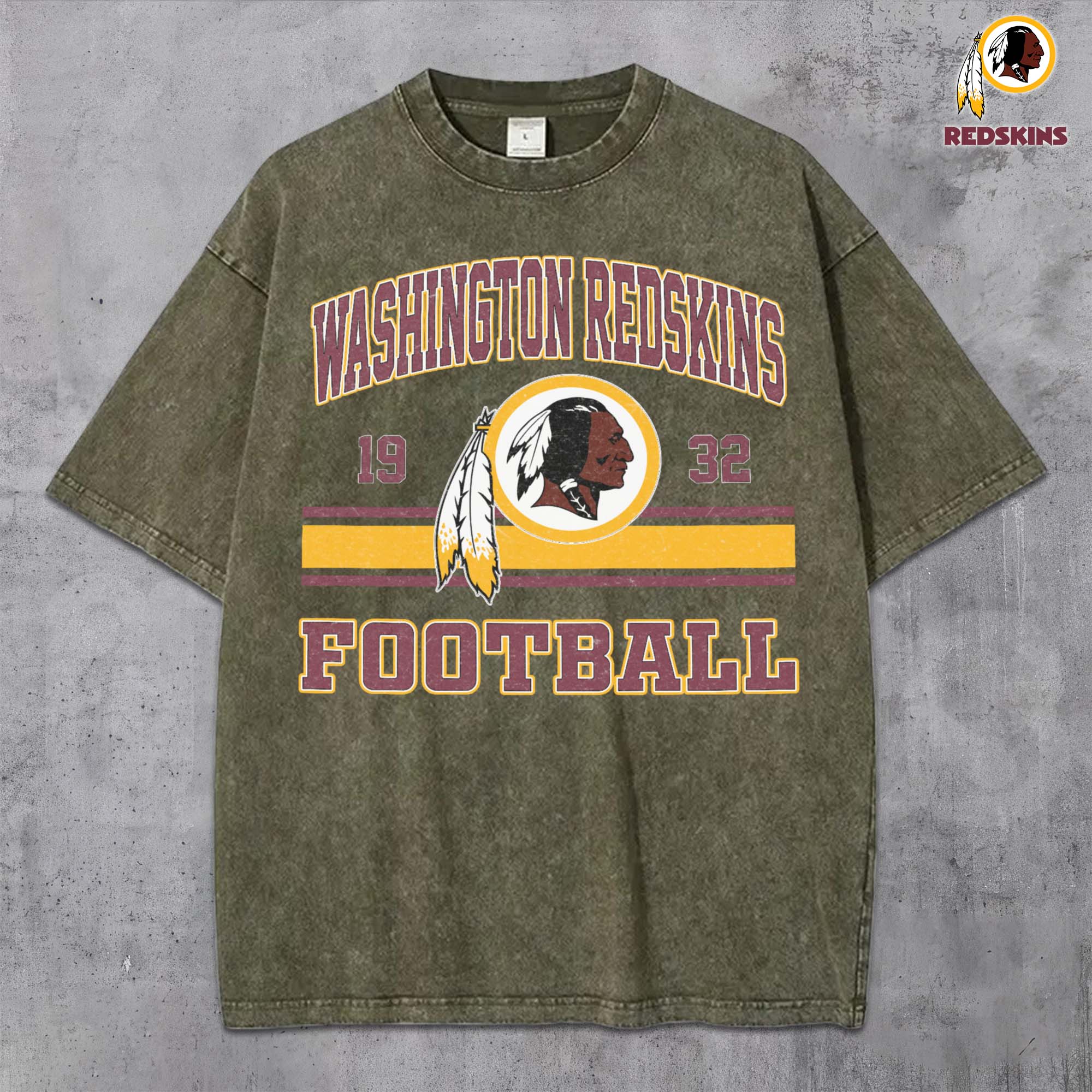 Alternative view of Washington Redskins Vintage T-Shirt, Sport Shirts For Fan, Gifts For Football Lovers EHIVM-0204679