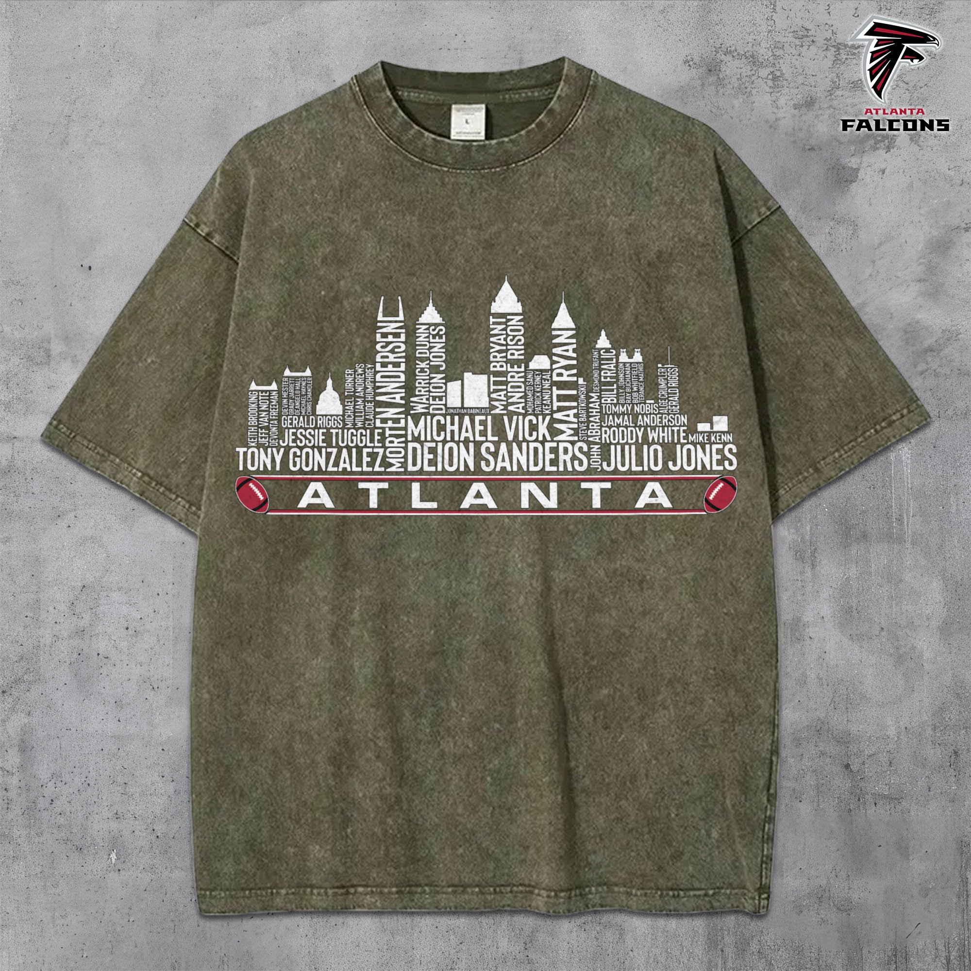 Alternative view of Atlanta Falcons Vintage T-Shirt, Sport Shirts For Fan, Gifts For Football Lovers EHIVM-0204680