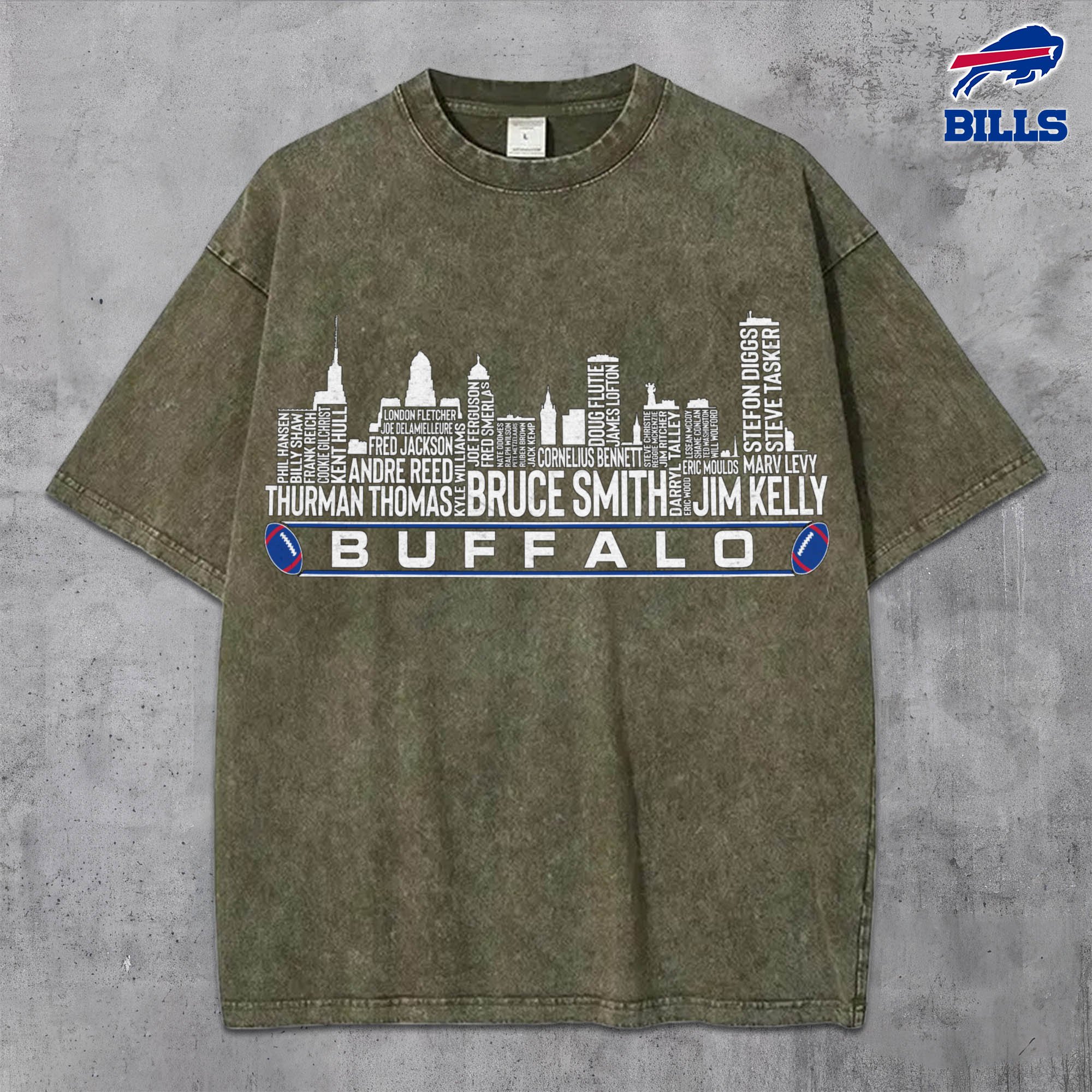 Alternative view of Buffalo Bills Vintage T-Shirt, Sport Shirts For Fan, Gifts For Football Lovers EHIVM-0204680