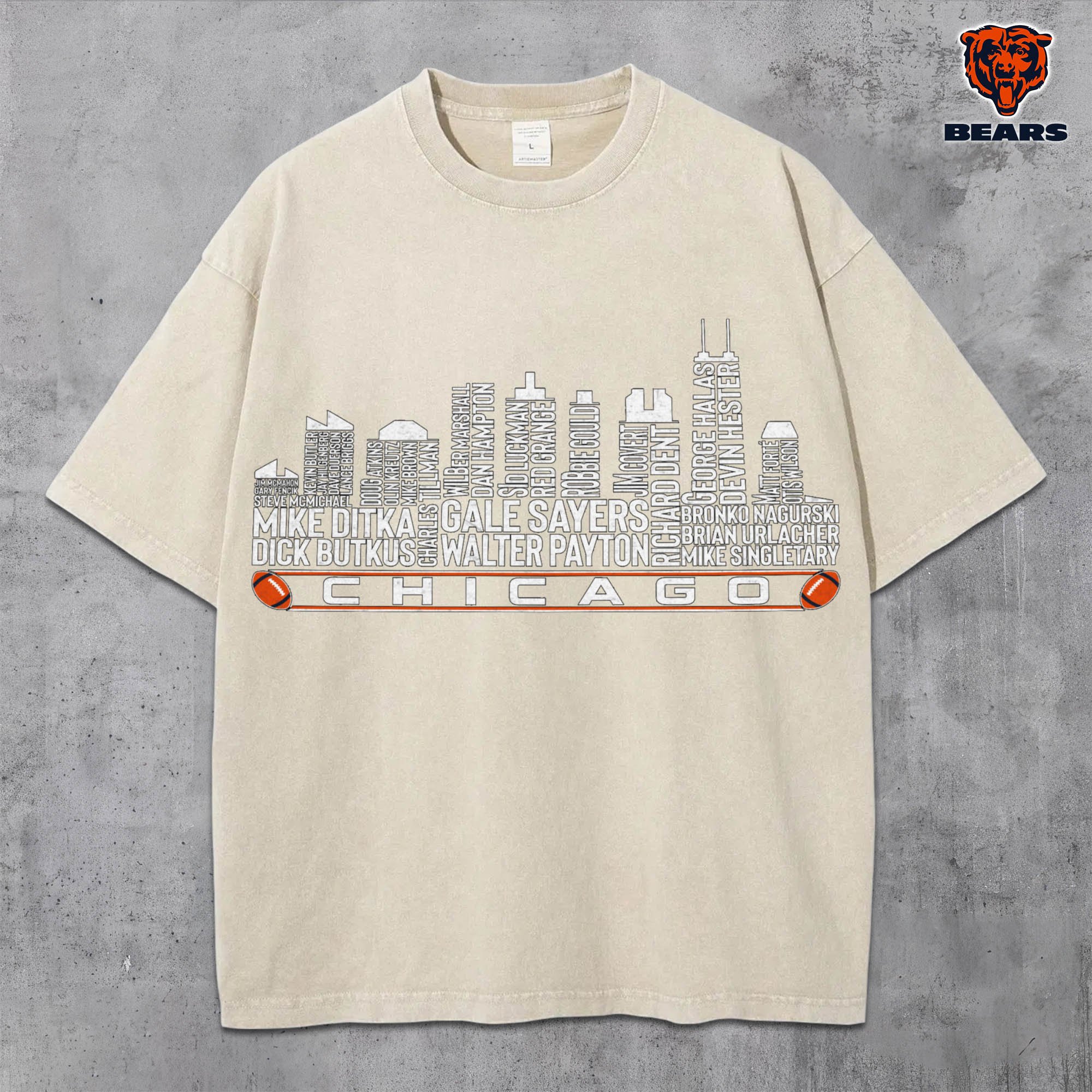 Chicago Bears Vintage T-Shirt, Sport Shirts For Fan, Gifts For Football Lovers EHIVM-0204680 - Image 9