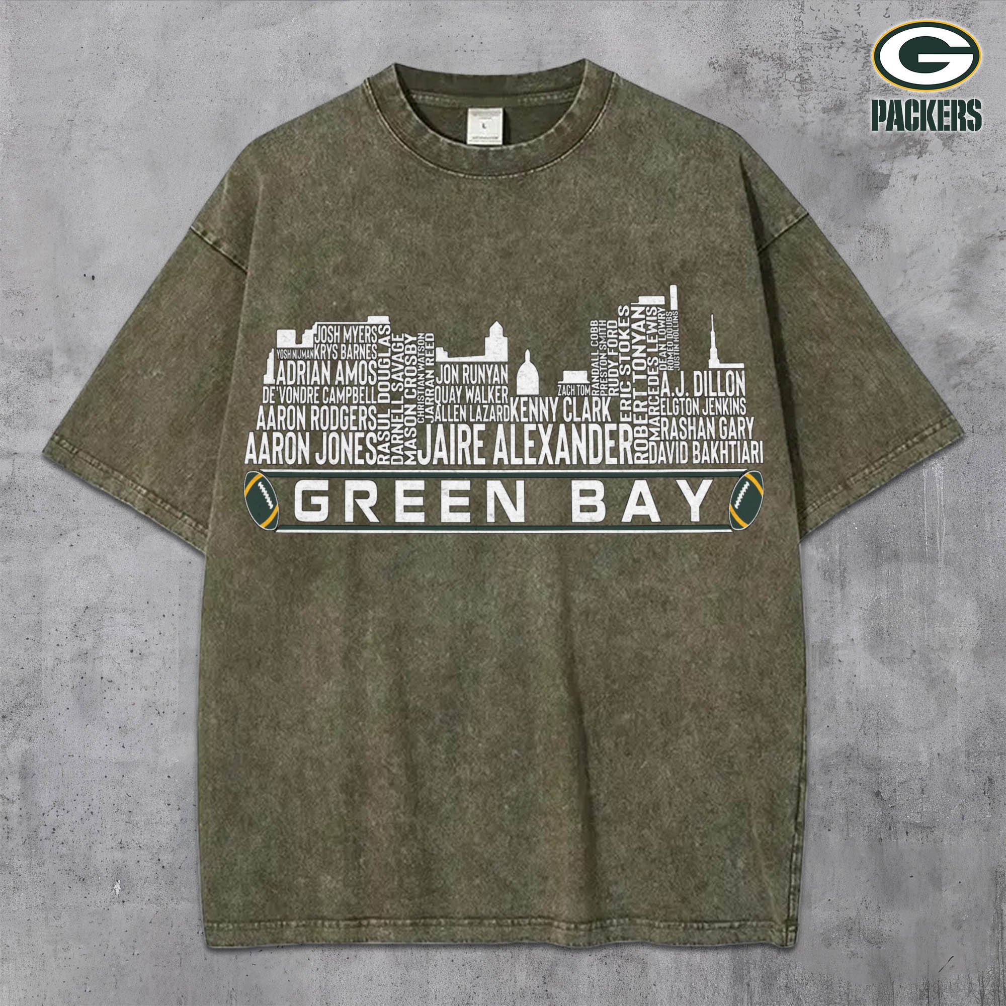 Alternative view of Green Bay Packers Vintage T-Shirt, Sport Shirts For Fan, Gifts For Football Lovers EHIVM-0204680