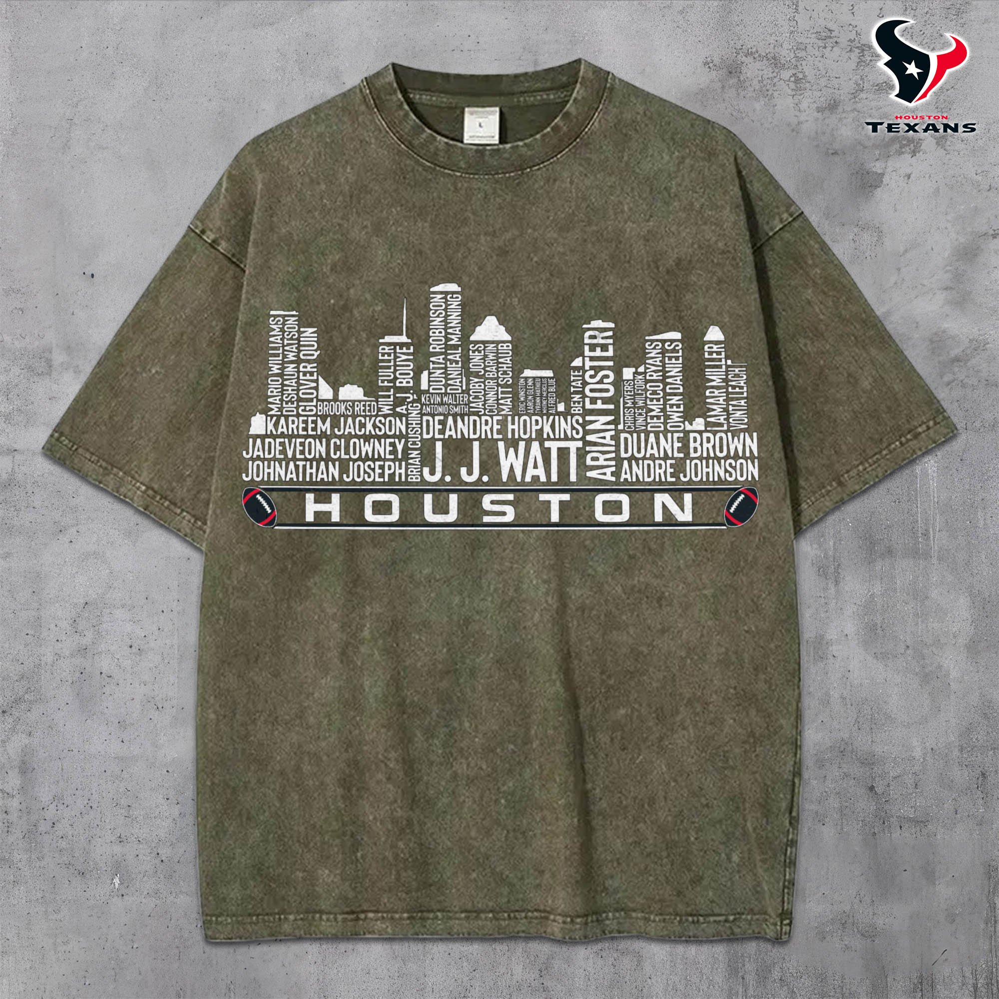 Alternative view of Houston Texans Vintage T-Shirt, Sport Shirts For Fan, Gifts For Football Lovers EHIVM-0204680