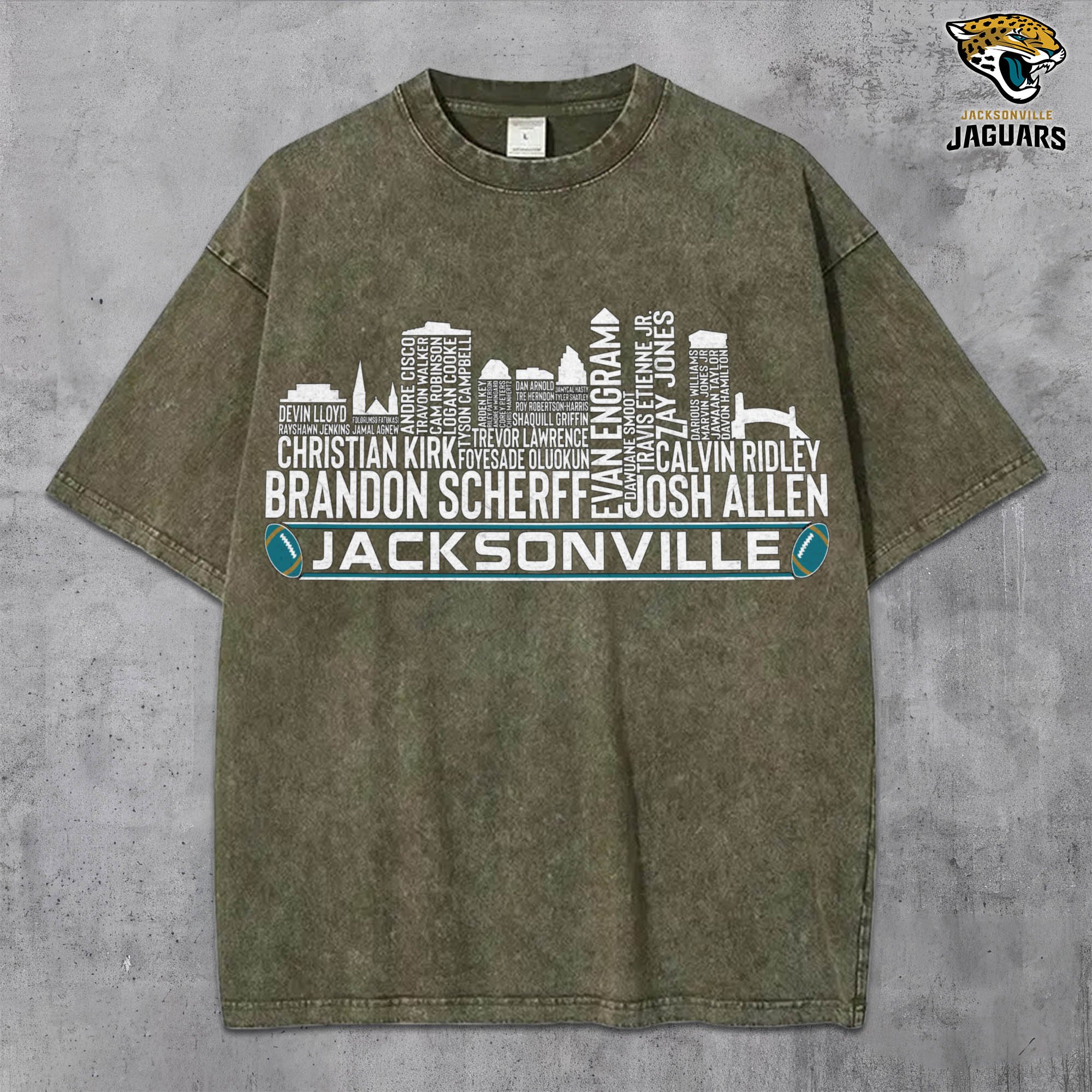 Alternative view of Jacksonville Jaguars Vintage T-Shirt, Sport Shirts For Fan, Gifts For Football Lovers EHIVM-0204680