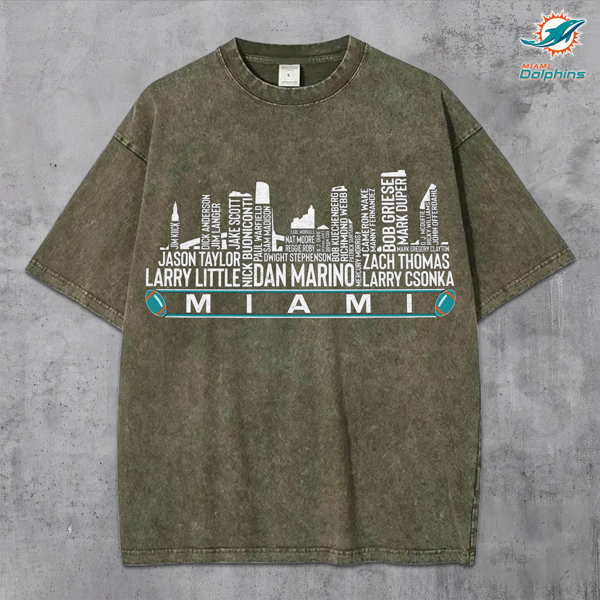 Alternative view of Miami Dolphins Vintage T-Shirt, Sport Shirts For Fan, Gifts For Football Lovers EHIVM-0204680