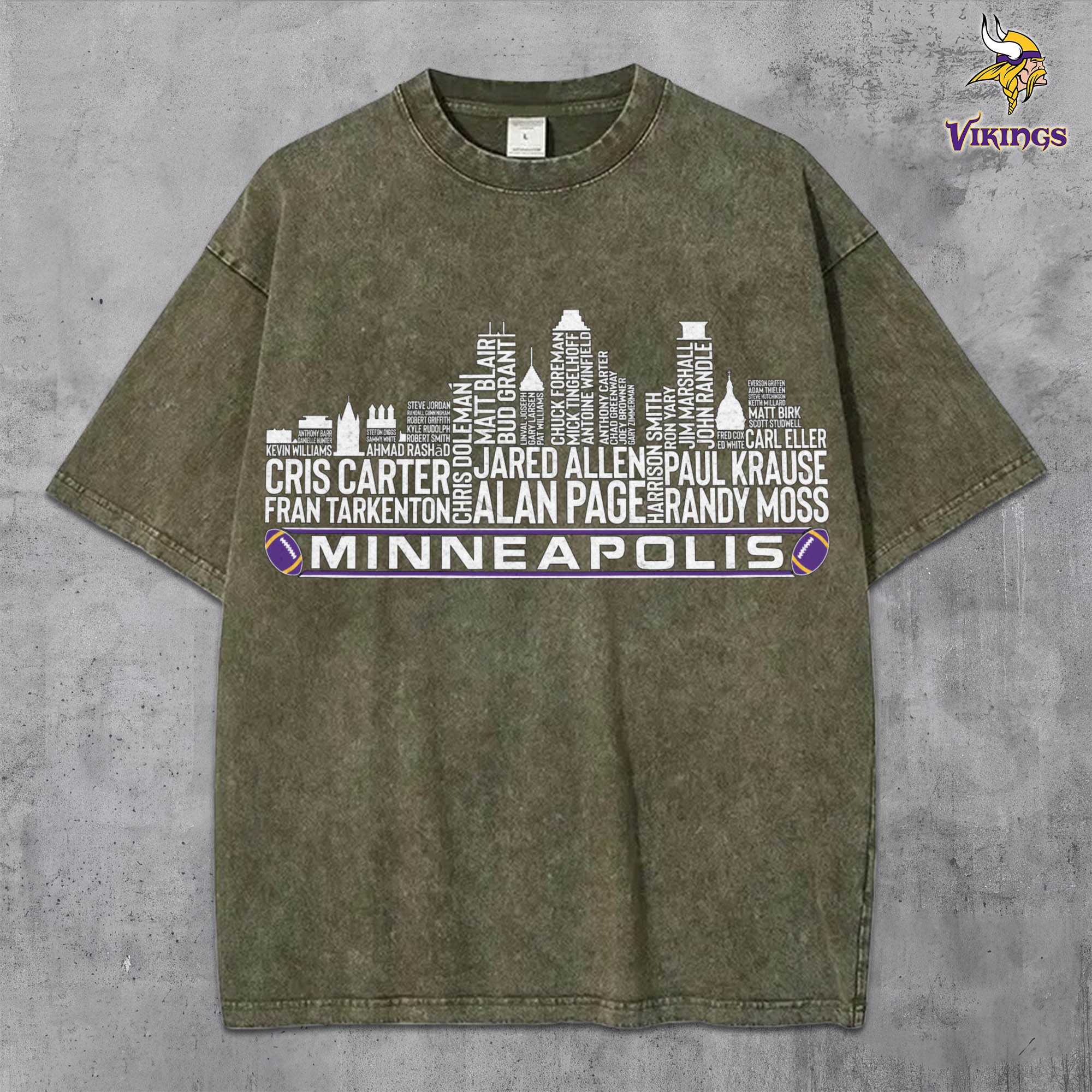 Alternative view of Minnesota Vikings Vintage T-Shirt, Sport Shirts For Fan, Gifts For Football Lovers EHIVM-0204680