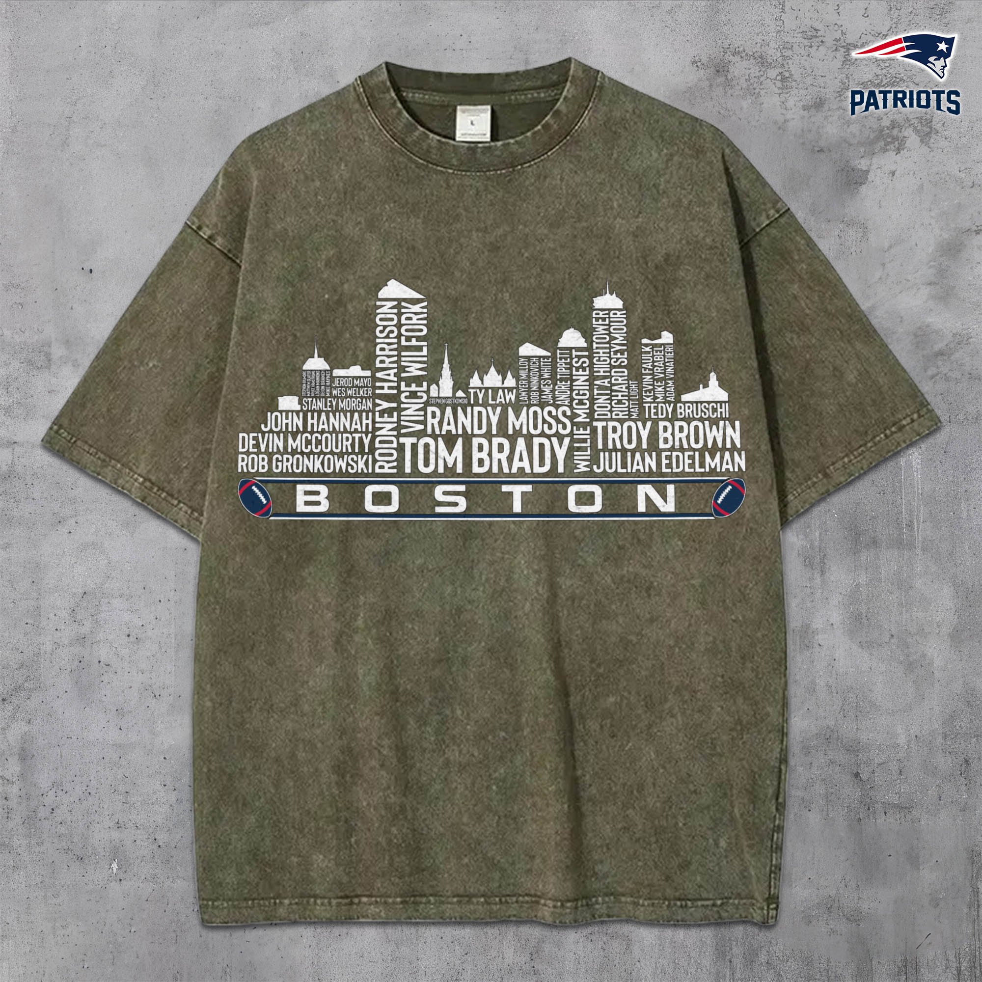 Alternative view of New England Patriots Vintage T-Shirt, Sport Shirts For Fan, Gifts For Football Lovers EHIVM-0204680