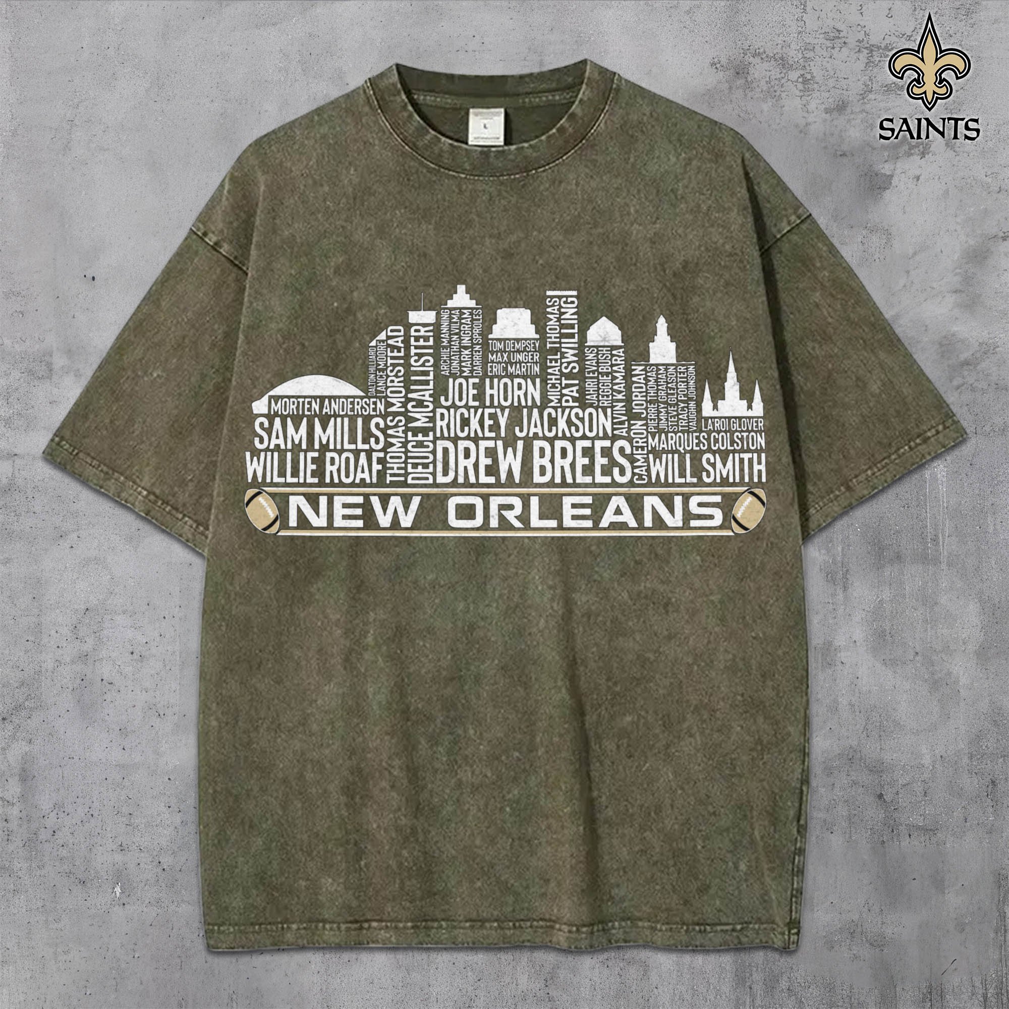 Alternative view of New Orleans Saints Vintage T-Shirt, Sport Shirts For Fan, Gifts For Football Lovers EHIVM-0204680
