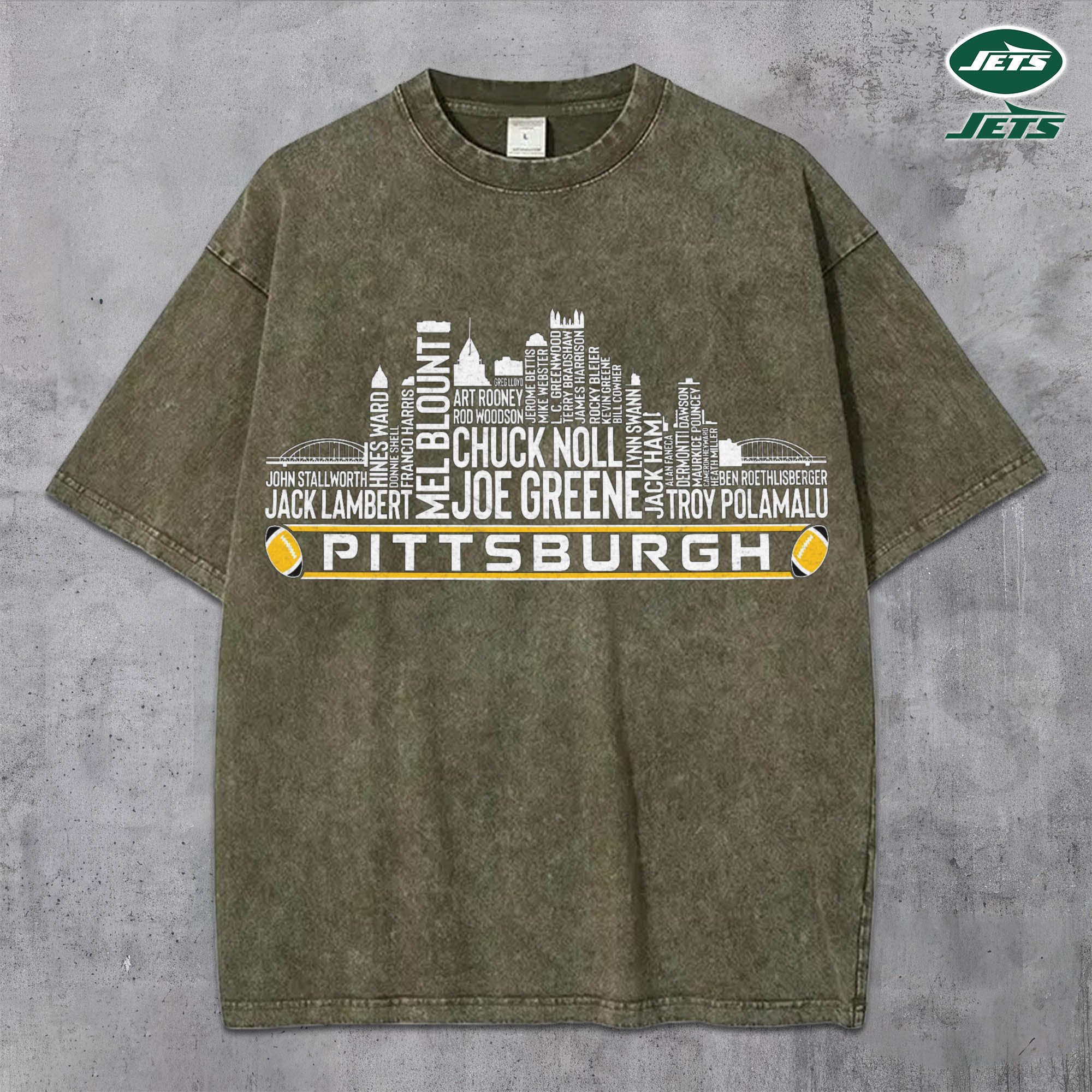 Alternative view of New York Jets Vintage T-Shirt, Sport Shirts For Fan, Gifts For Football Lovers EHIVM-0204680