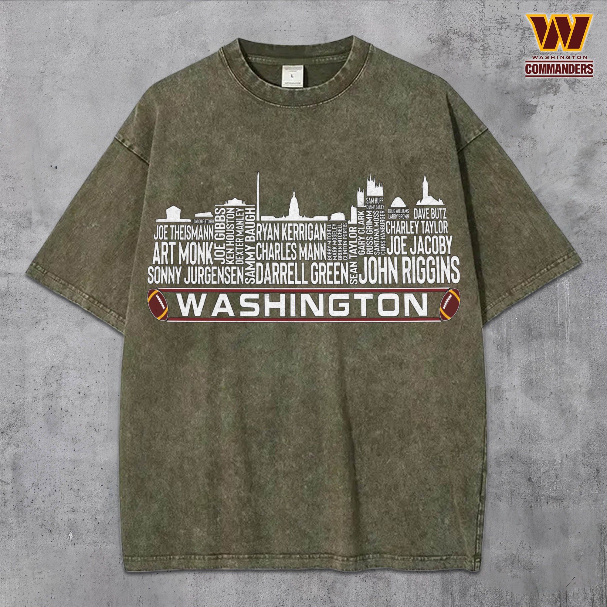 Alternative view of Washington Commanders Vintage T-Shirt, Sport Shirts For Fan, Gifts For Football Lovers EHIVM-0204680