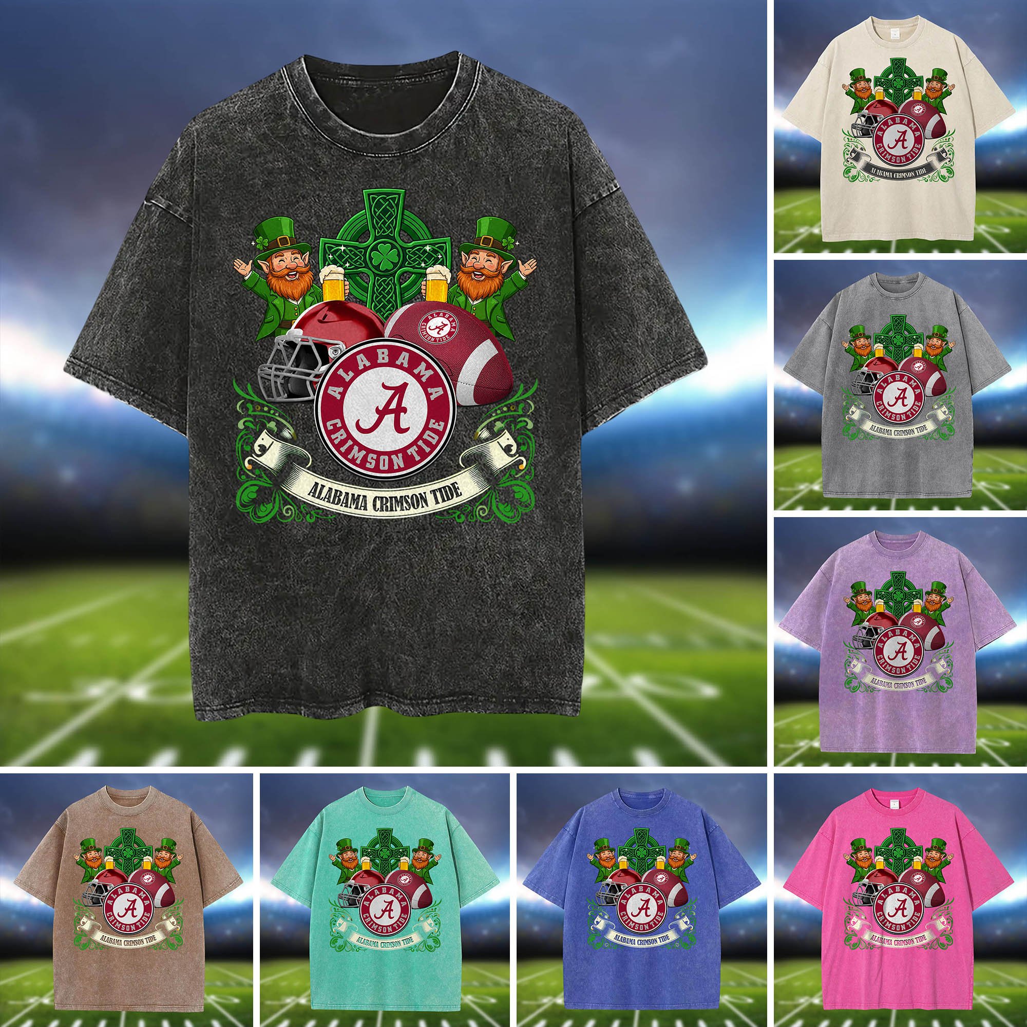 Alabama Crimson Tide Washed Tee Shirts, Sport Team Shirt For Fan, Sport Gifts ETHY-0220986