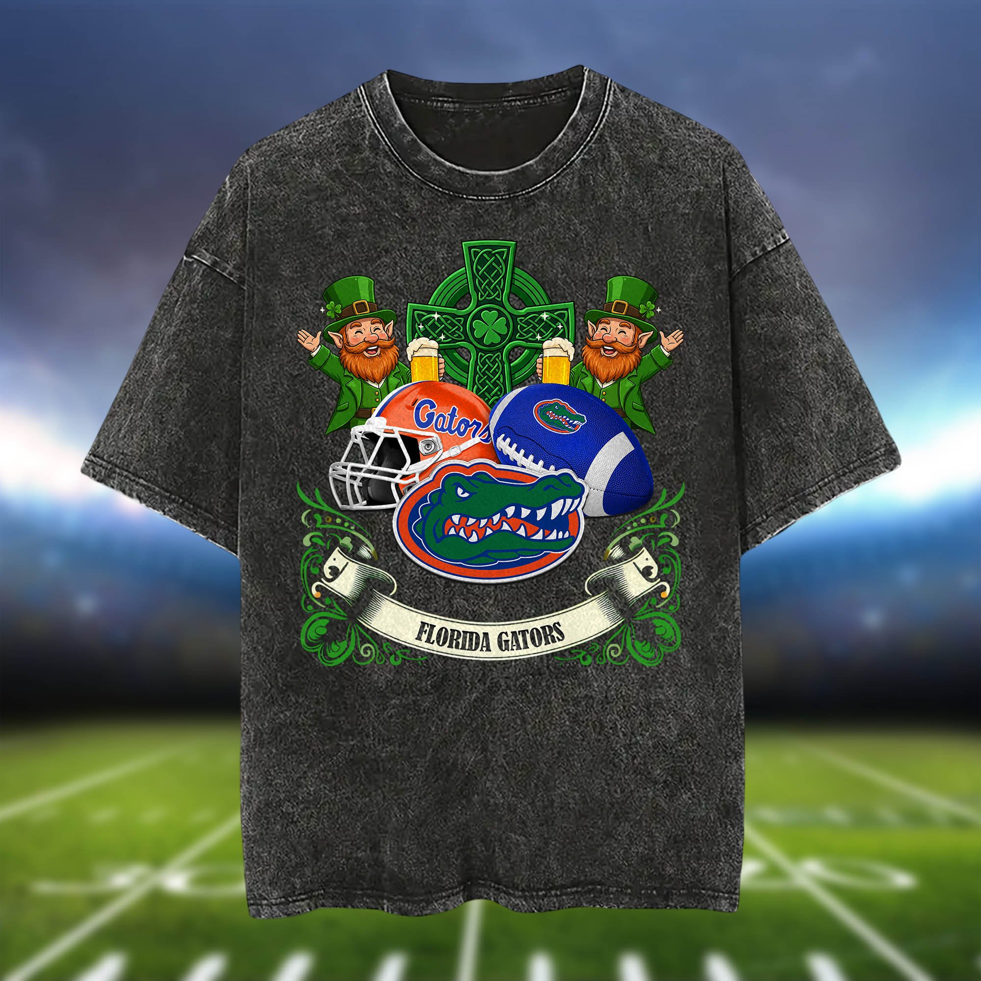 Alternative view of Florida Gators Washed Tee Shirts, Sport Team Shirt For Fan, Sport Gifts ETHY-0220986