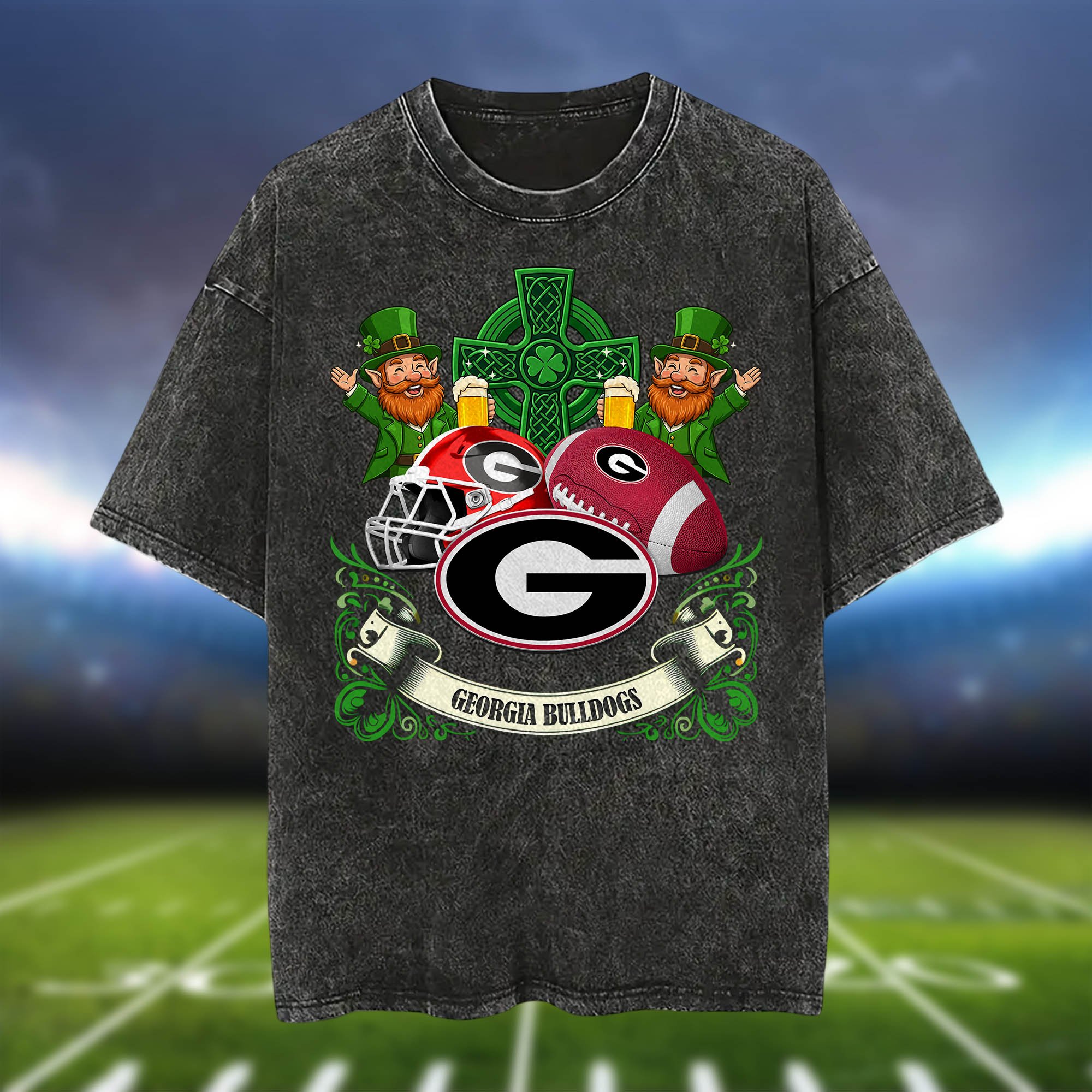 Alternative view of Georgia Bulldogs Washed Tee Shirts, Sport Team Shirt For Fan, Sport Gifts ETHY-0220986