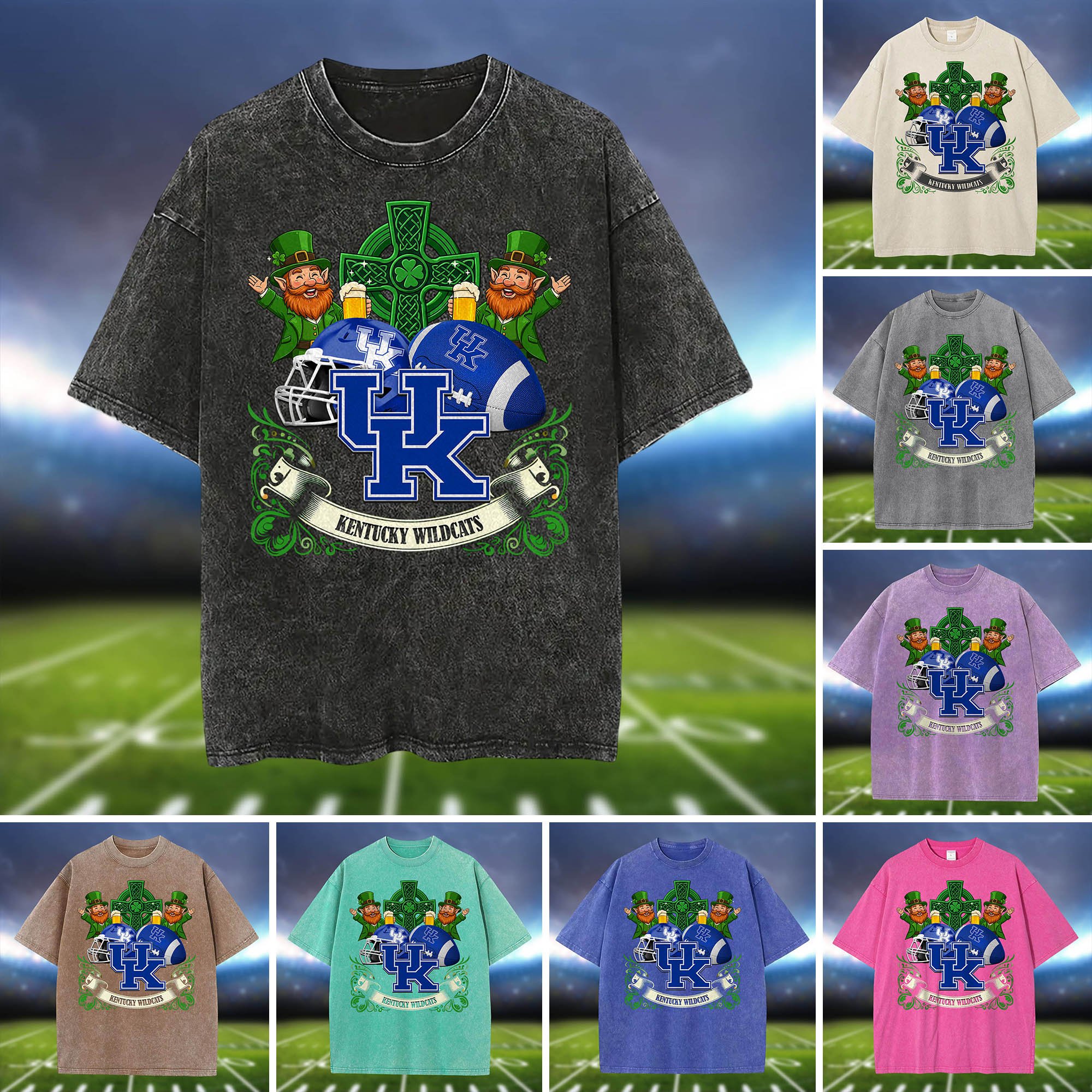 Kentucky Wildcats Washed Tee Shirts, Sport Team Shirt For Fan, Sport Gifts ETHY-0220986