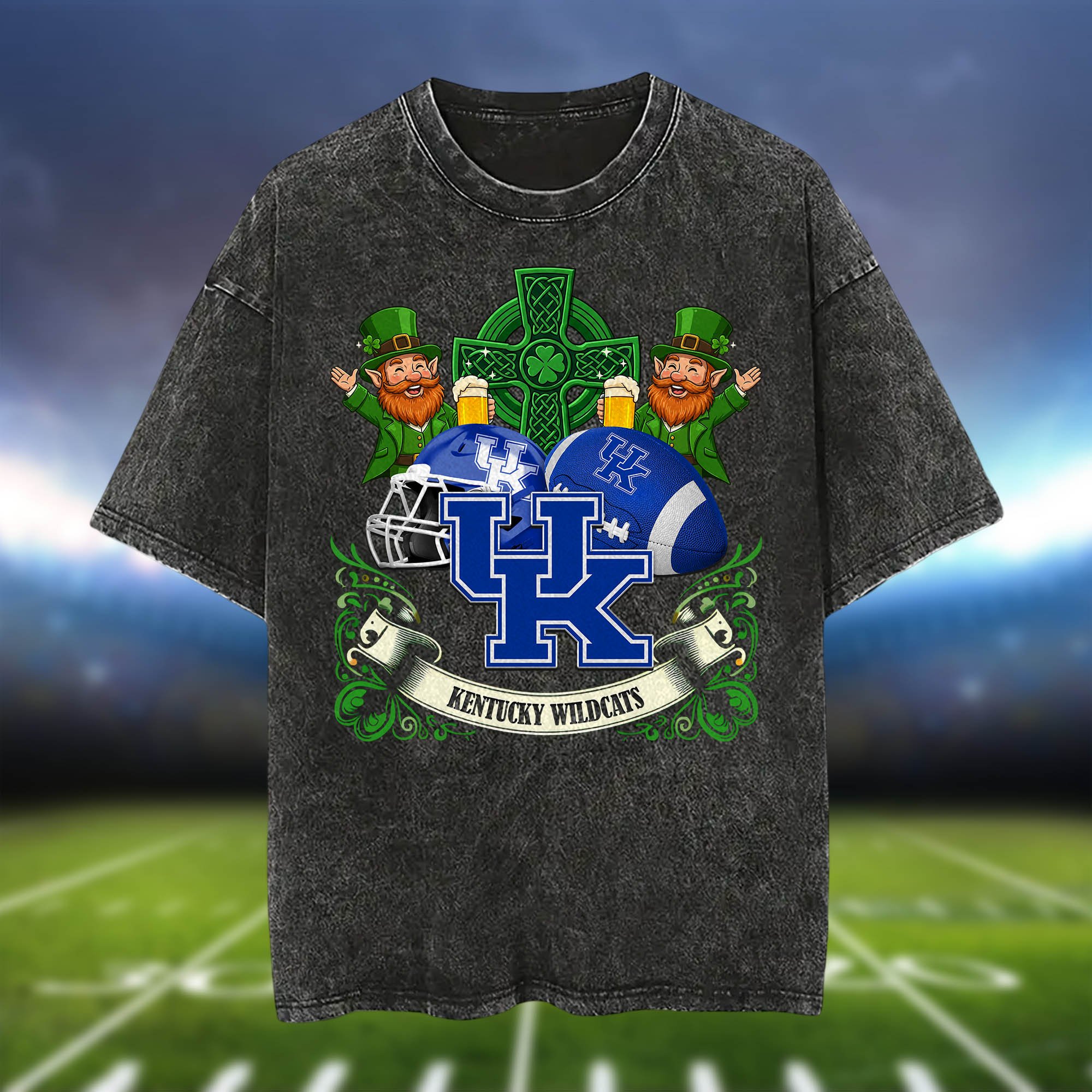 Alternative view of Kentucky Wildcats Washed Tee Shirts, Sport Team Shirt For Fan, Sport Gifts ETHY-0220986