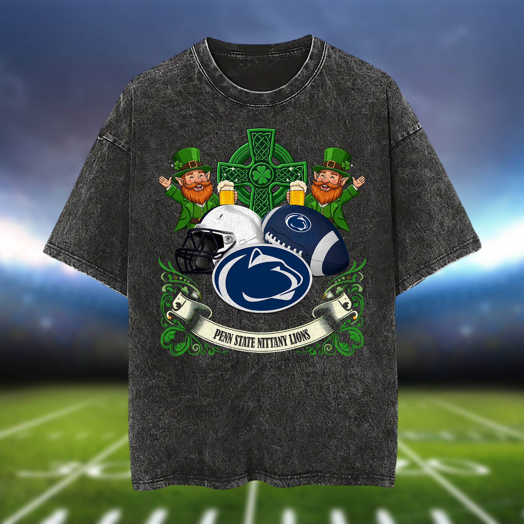 Alternative view of Penn State Nittany Lions Washed Tee Shirts, Sport Team Shirt For Fan, Sport Gifts ETHY-0220986