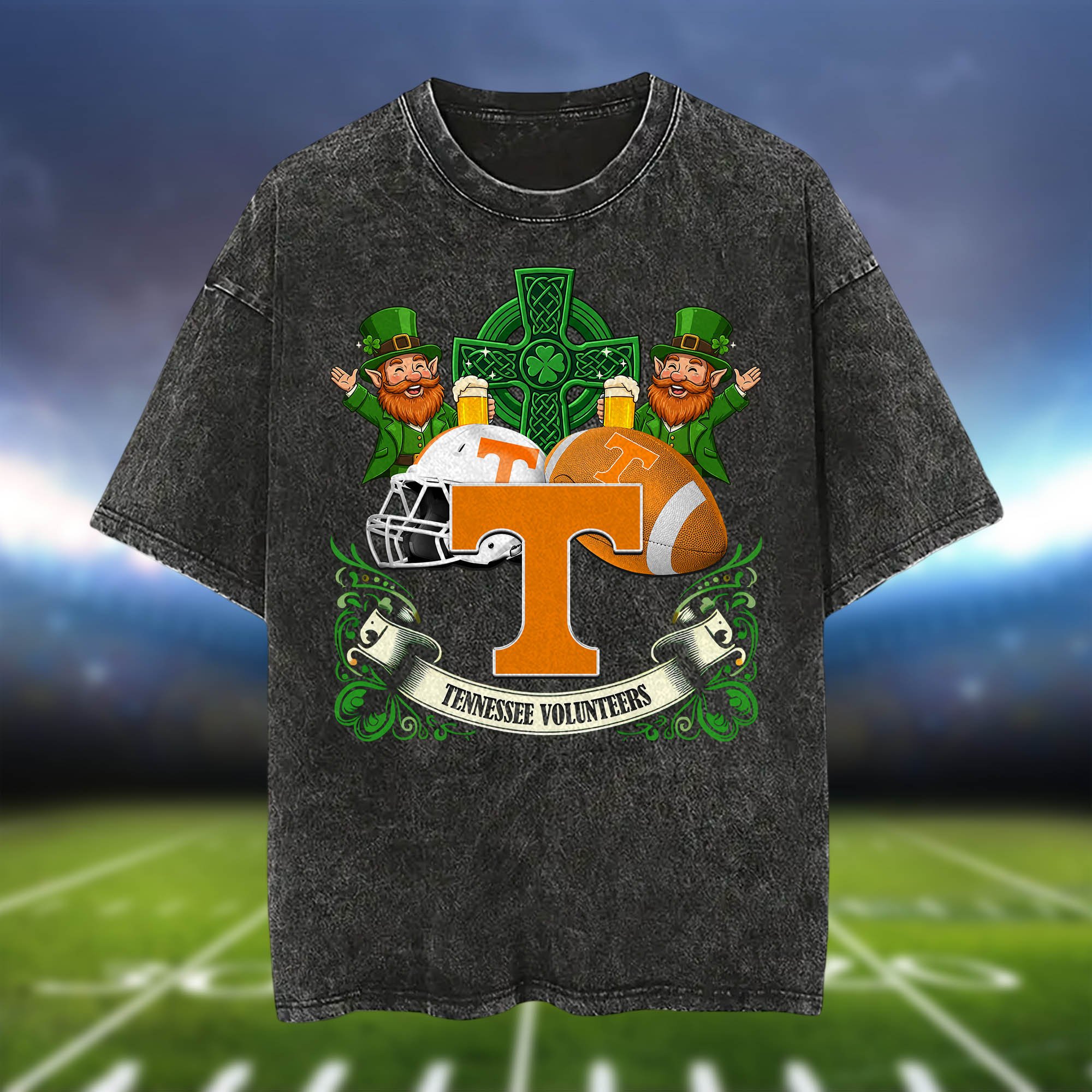Alternative view of Tennessee Volunteers Washed Tee Shirts, Sport Team Shirt For Fan, Sport Gifts ETHY-0220986
