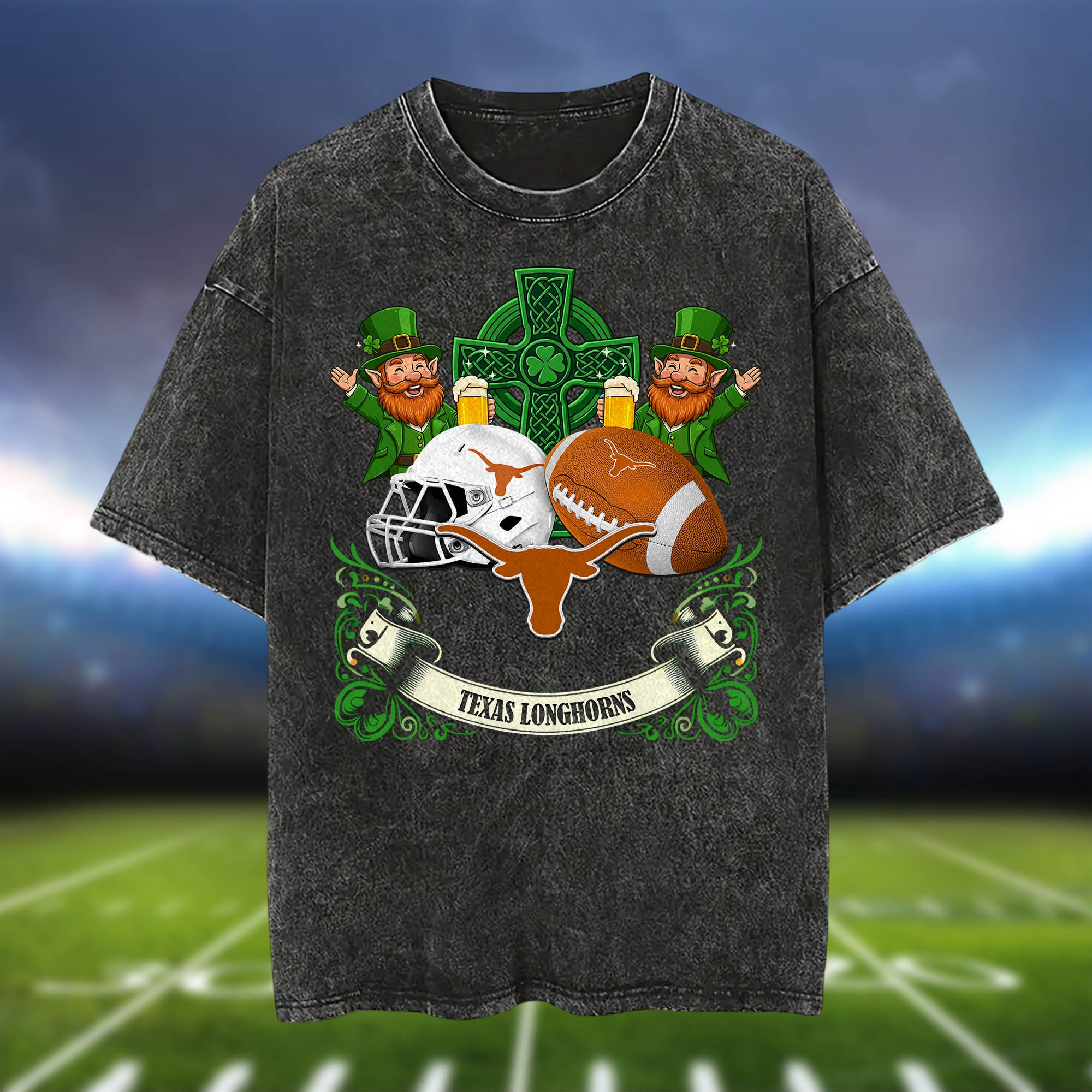 Alternative view of Texas Longhorns Washed Tee Shirts, Sport Team Shirt For Fan, Sport Gifts ETHY-0220986