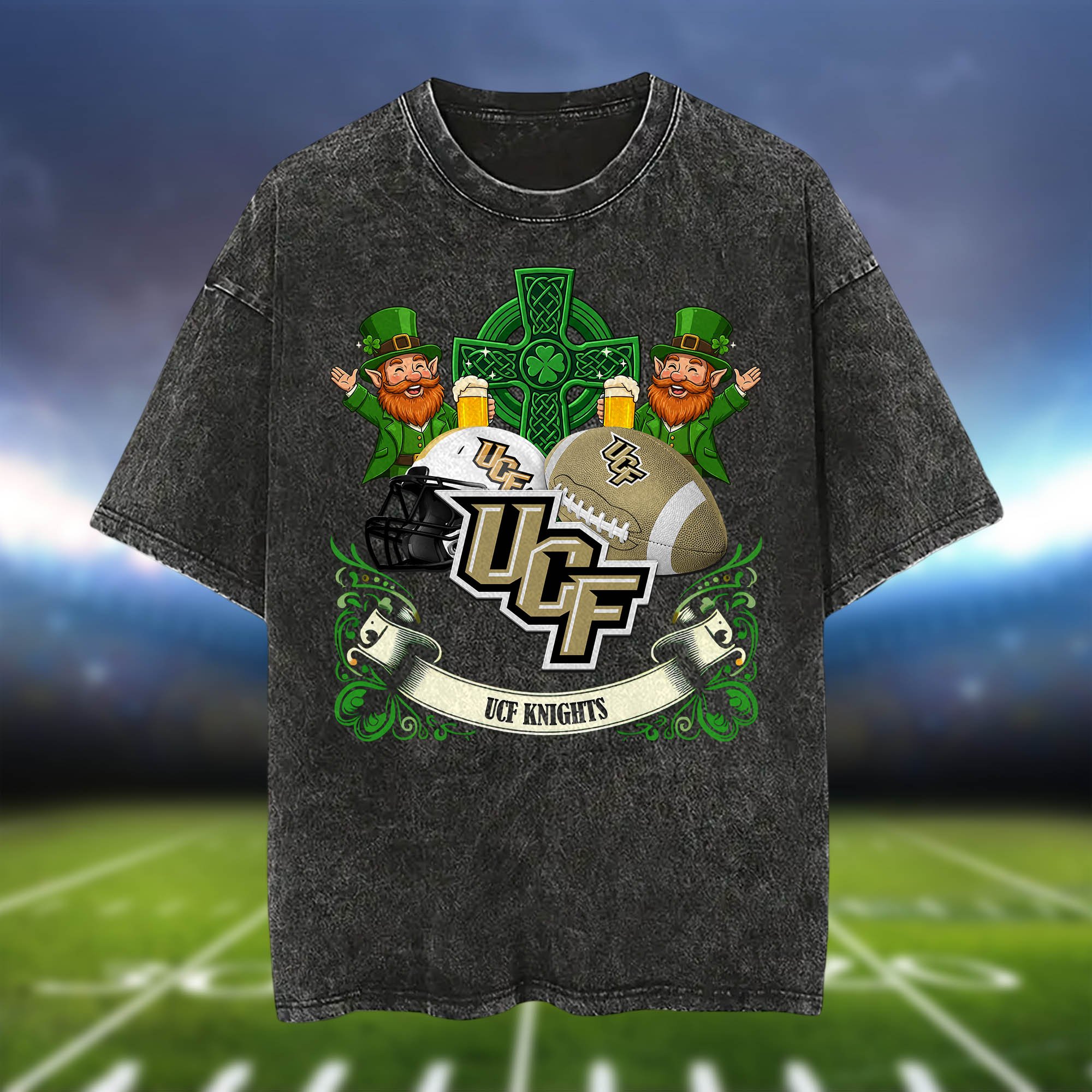 Alternative view of UCF Knights Washed Tee Shirts, Sport Team Shirt For Fan, Sport Gifts ETHY-0220986