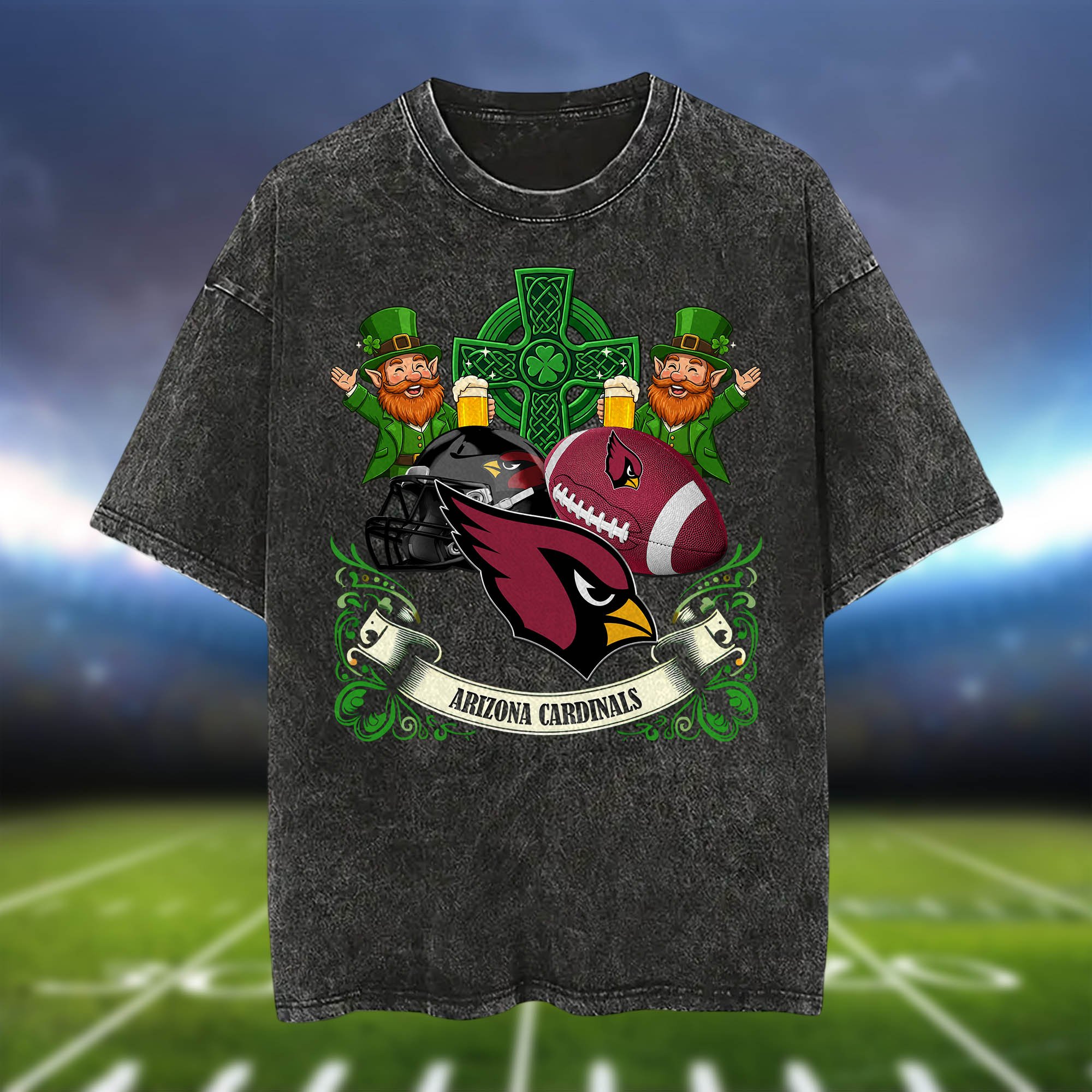 Alternative view of Arizona Cardinals Washed Tee Shirts, Sport Team Shirt For Fan, Sport Gifts ETHY-0220986
