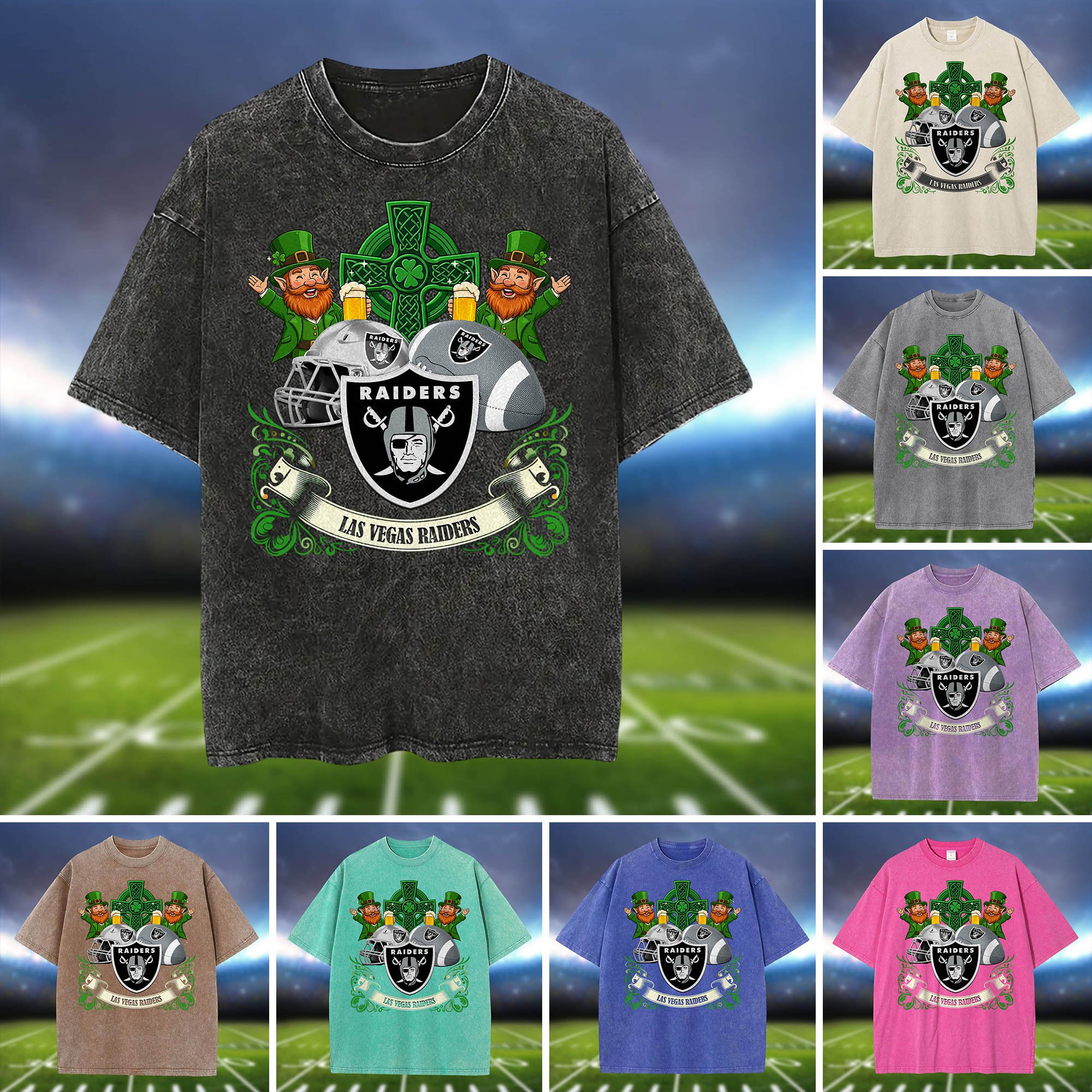 Las Vegas Raiders Washed Tee Shirts, Sport Team Shirt For Fan, Sport Gifts ETHY-0220986
