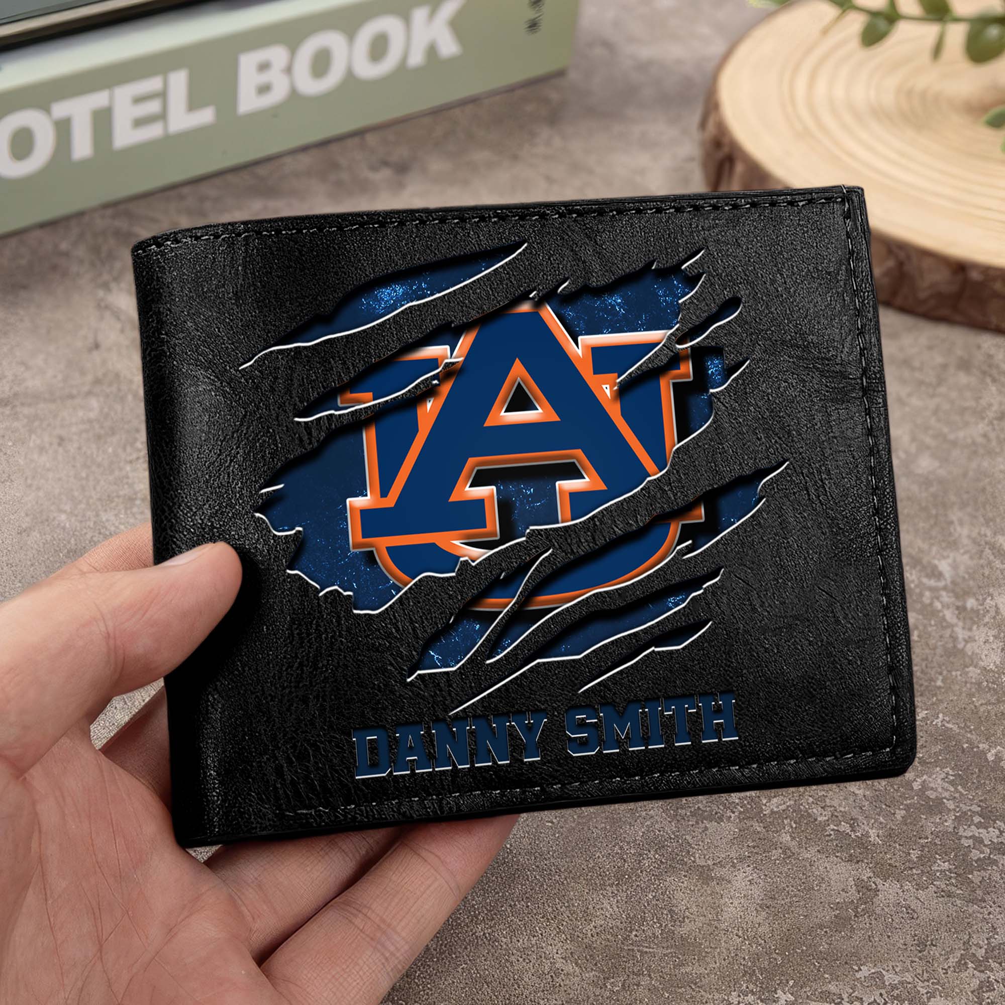 Auburn Tigers Men Wallet Custom Your Name, Football Team Men Wallet For Fans, Gifts For Football Lovers EHIVM-0214878
