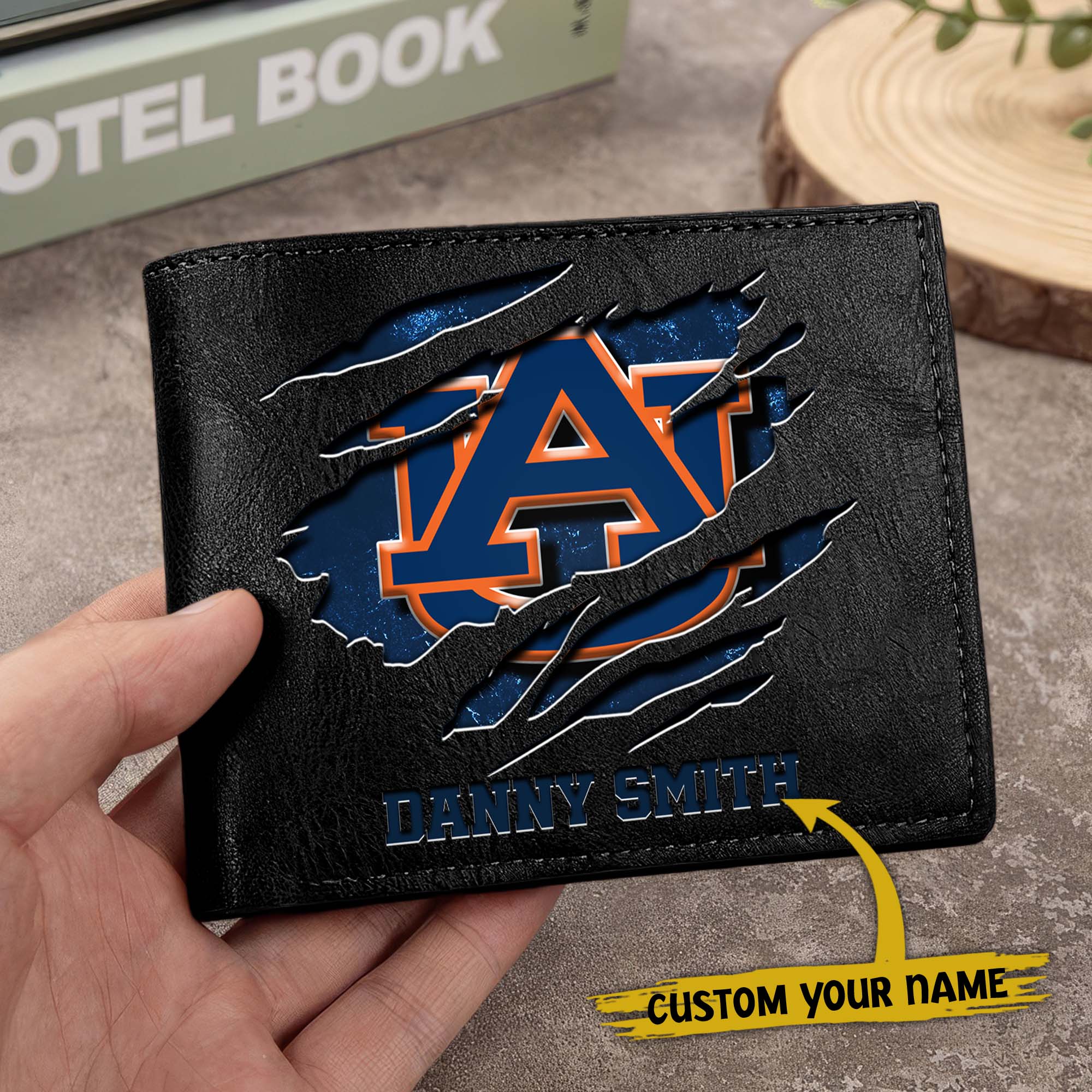 Alternative view of Auburn Tigers Men Wallet Custom Your Name, Football Team Men Wallet For Fans, Gifts For Football Lovers EHIVM-0214878