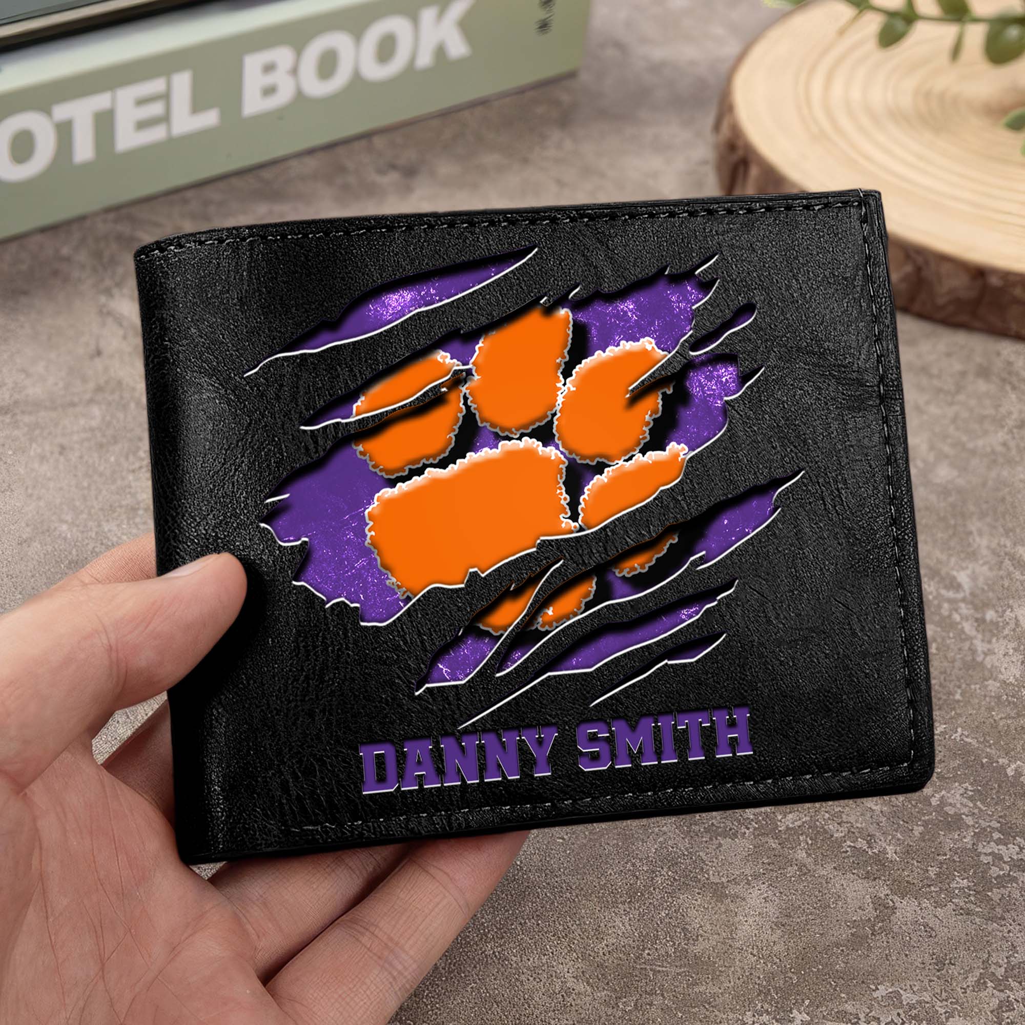 Clemson Tigers Men Wallet Custom Your Name, Football Team Men Wallet For Fans, Gifts For Football Lovers EHIVM-0214878